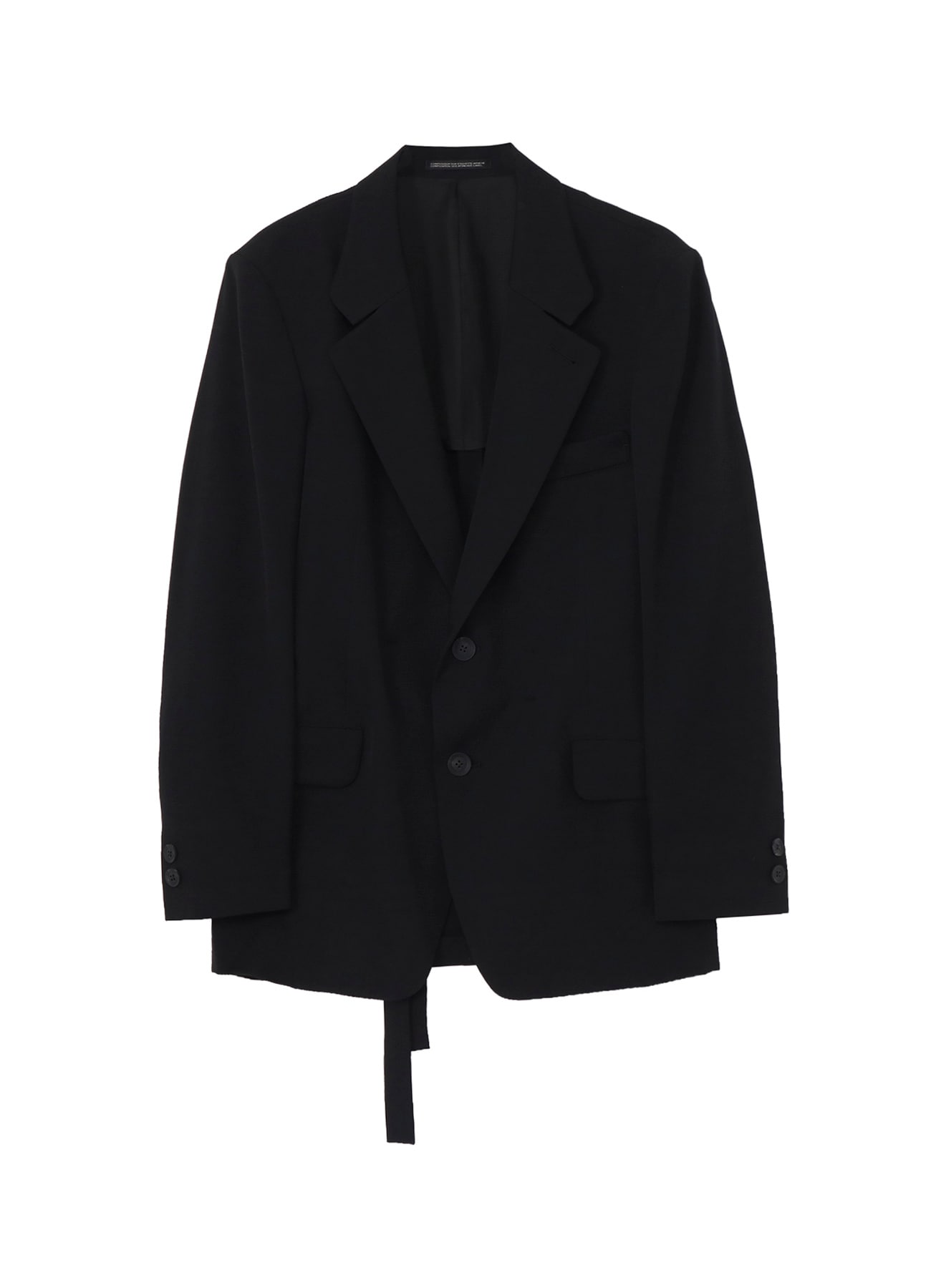 WOOL GABARDINE INNER BELT JACKET