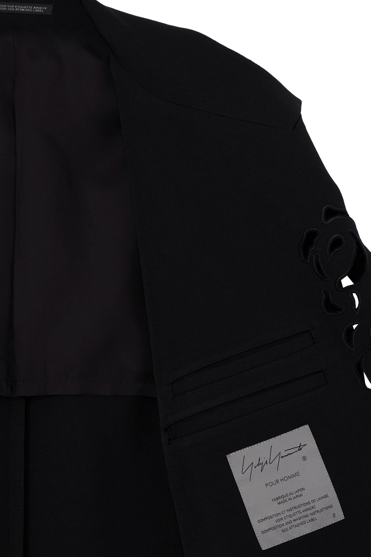 WOOL GABARDINE CUTWORK EMBROIDERY JACKET