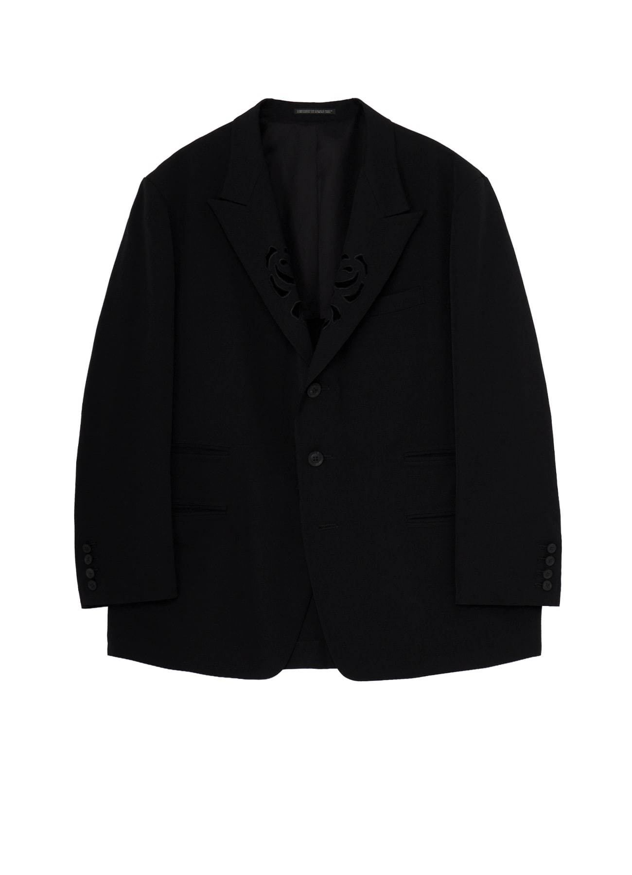 WOOL GABARDINE CUTWORK EMBROIDERY JACKET