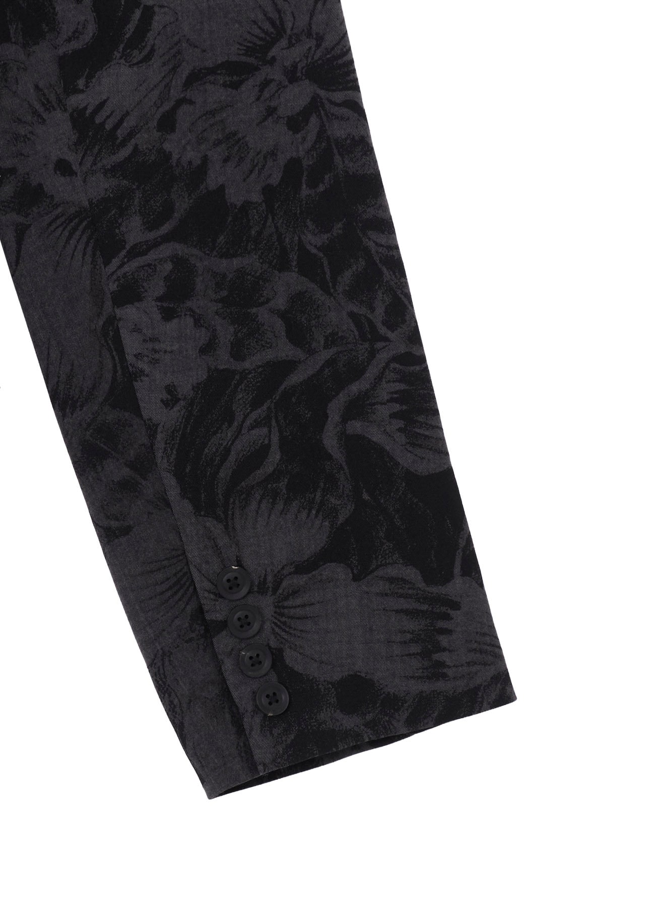 WOOL GABARDINE FLORAL DISCHARGE-DYED 5BS JACKET