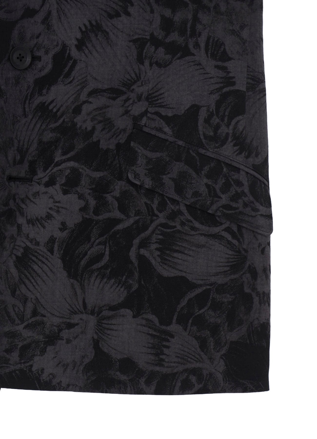 WOOL GABARDINE FLORAL DISCHARGE-DYED 5BS JACKET