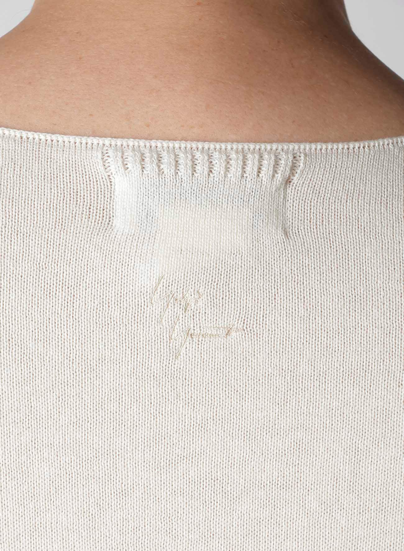 COTTON CASHMERE ROUND NECK PO KNIT