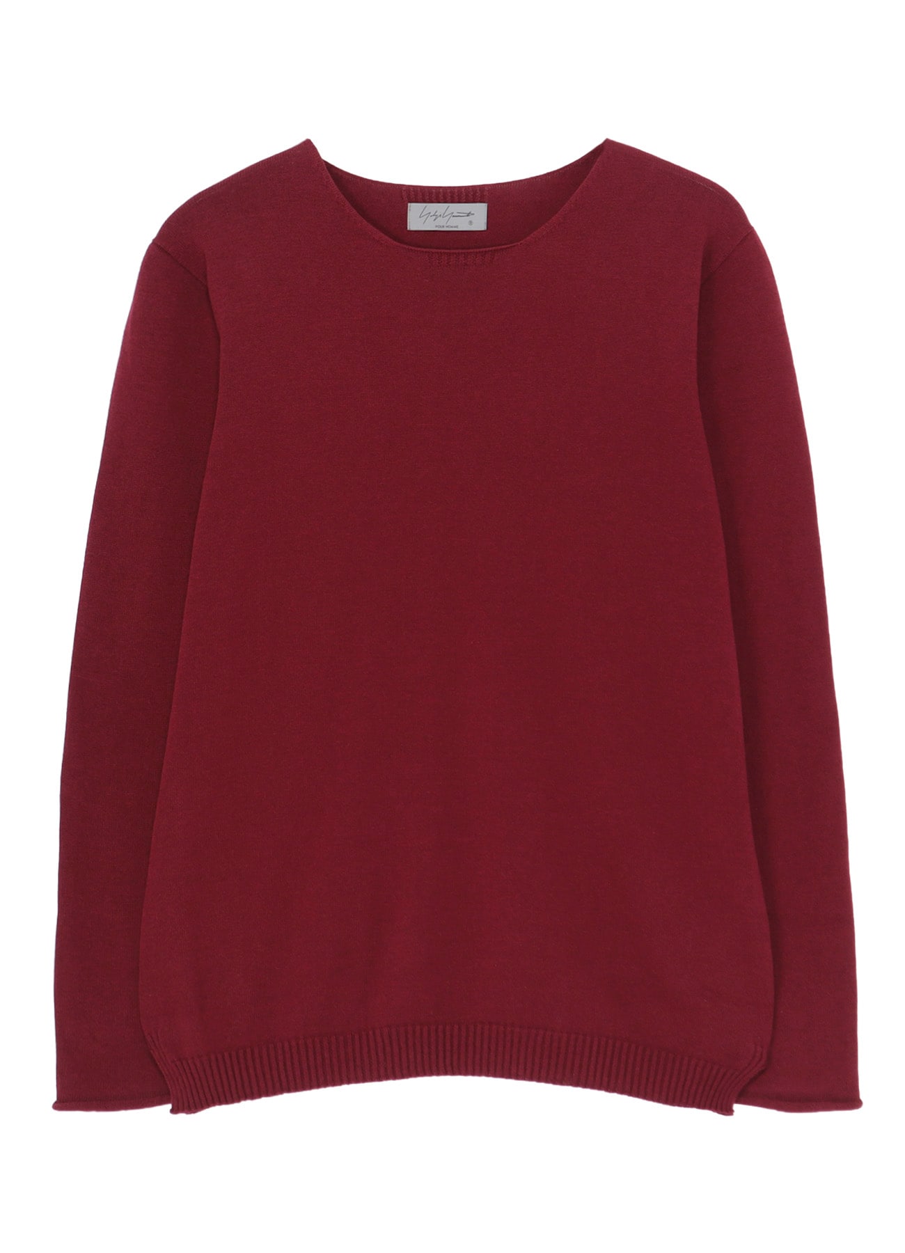 COTTON CASHMERE ROUND NECK PO KNIT