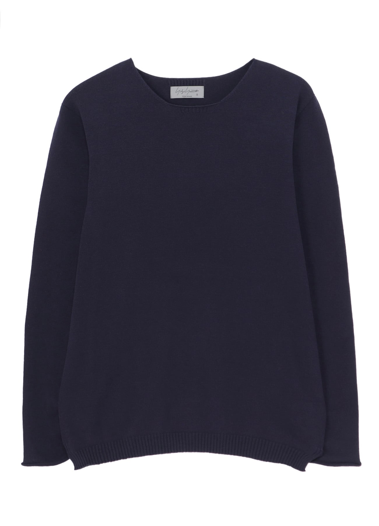 COTTON CASHMERE ROUND NECK PO KNIT