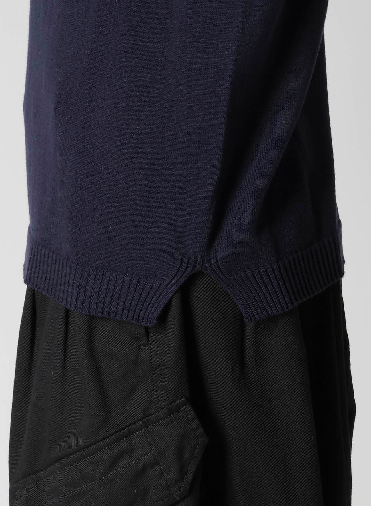 COTTON CASHMERE ROUND NECK PO KNIT