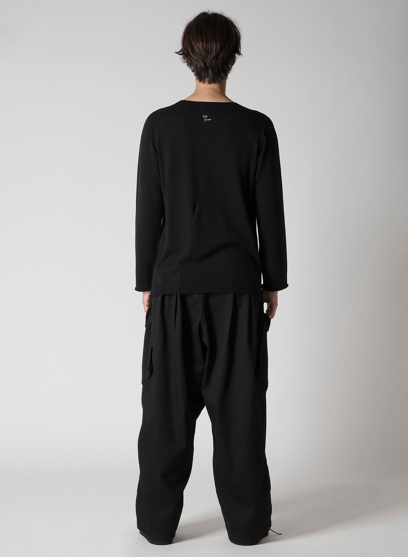 COTTON CASHMERE ROUND NECK PO KNIT