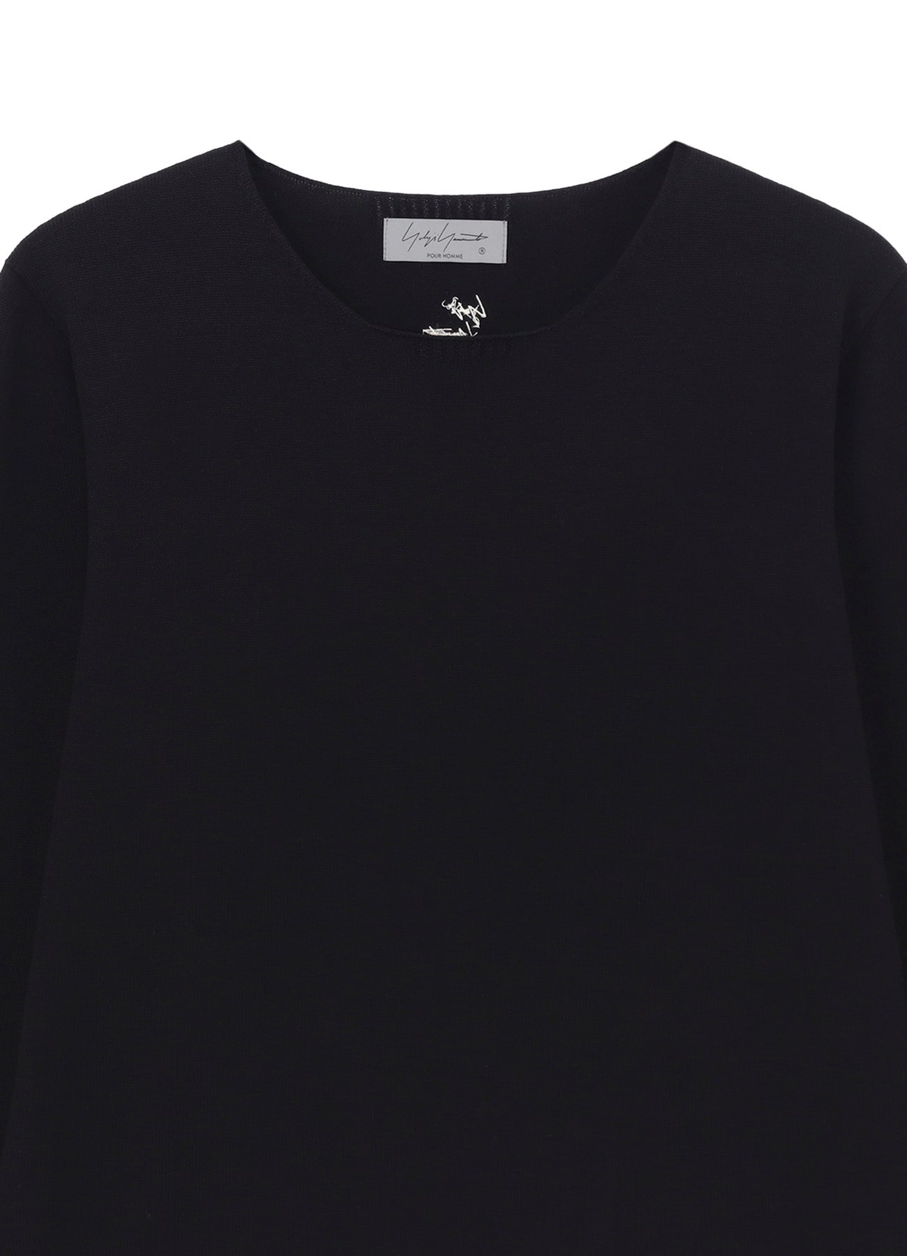 COTTON CASHMERE ROUND NECK PO KNIT