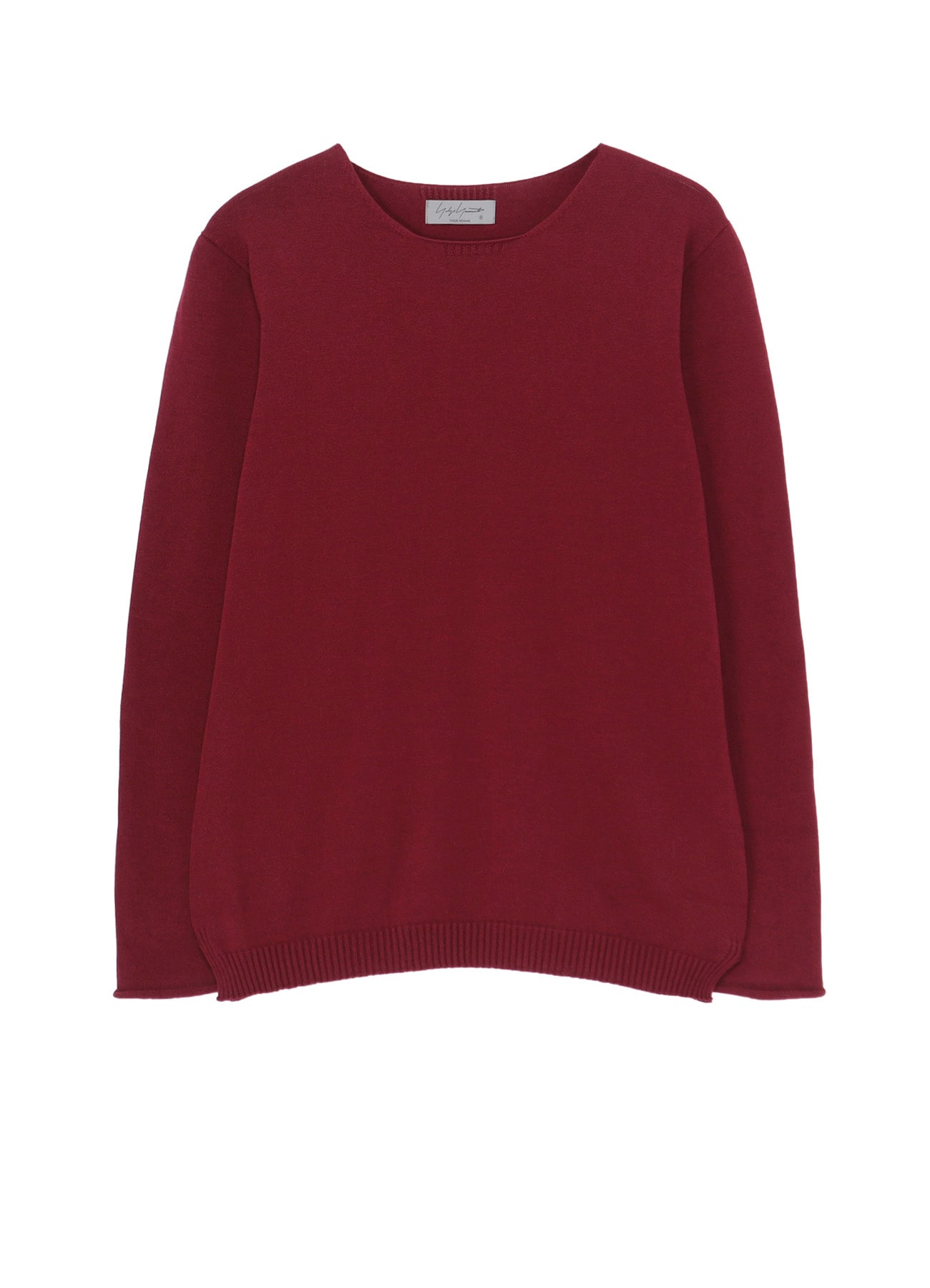 COTTON CASHMERE ROUND NECK PO KNIT