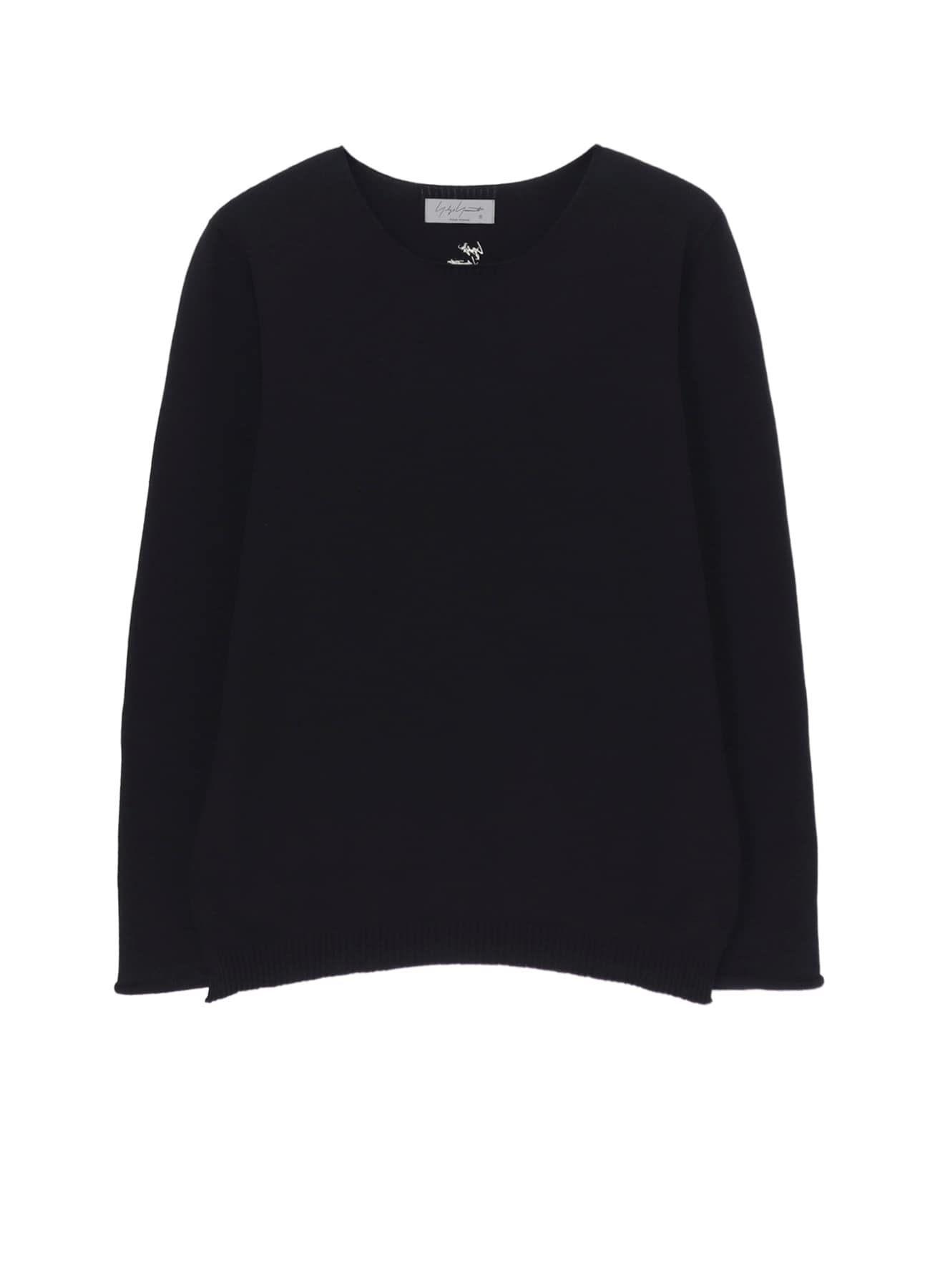 COTTON CASHMERE ROUND NECK PO KNIT