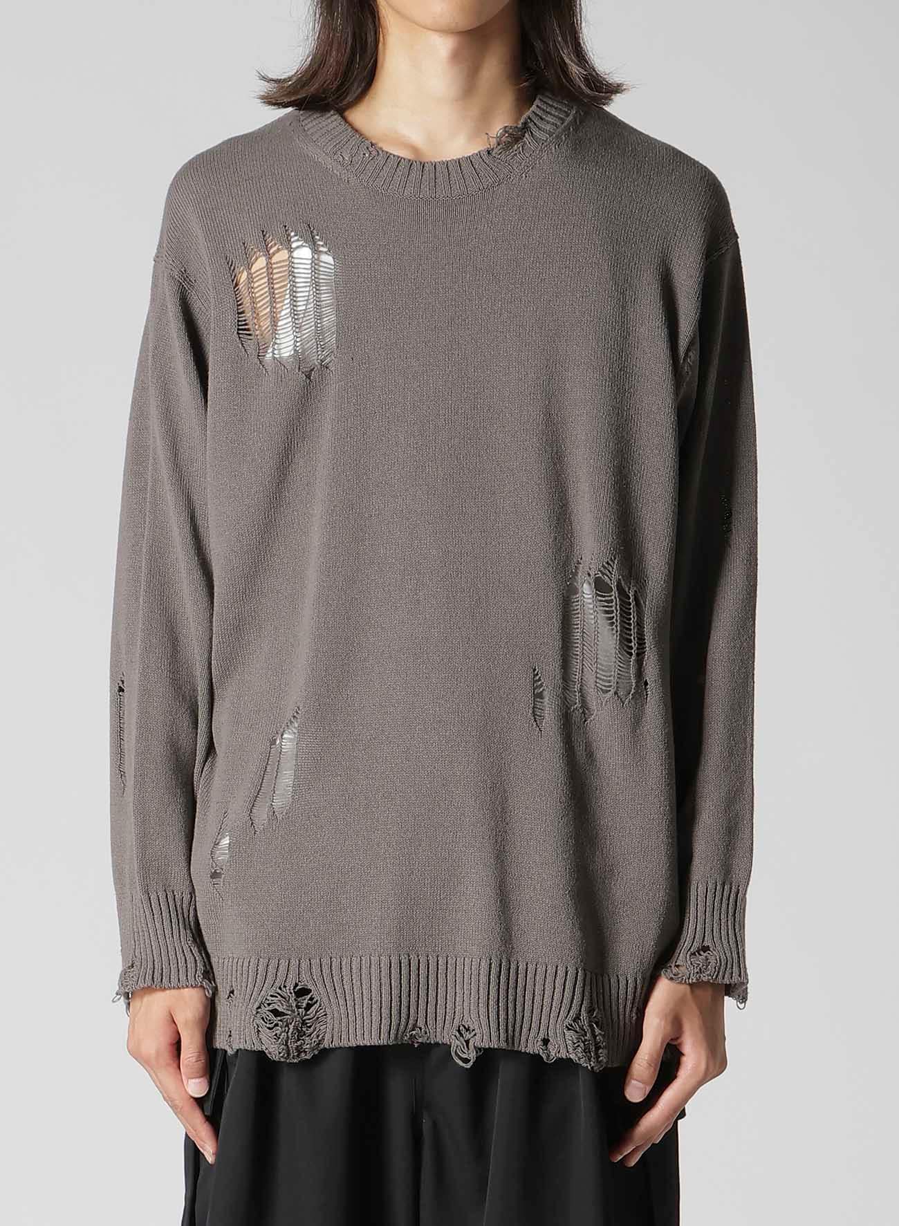 7G 1PLY PLAIN STITCH DROP NEEDLE ROUND NECK DAMAGED PO