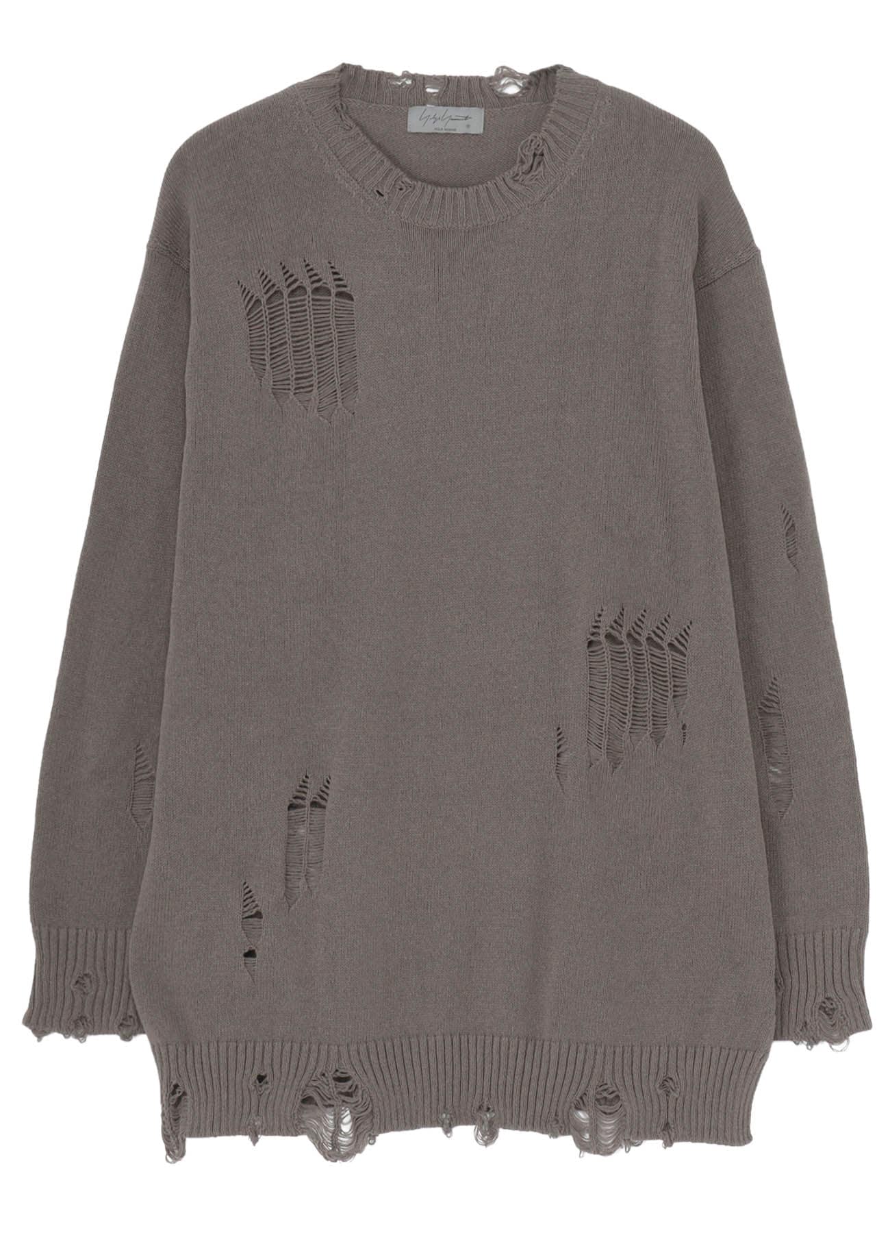 7G 1PLY PLAIN STITCH DROP NEEDLE ROUND NECK DAMAGED PO