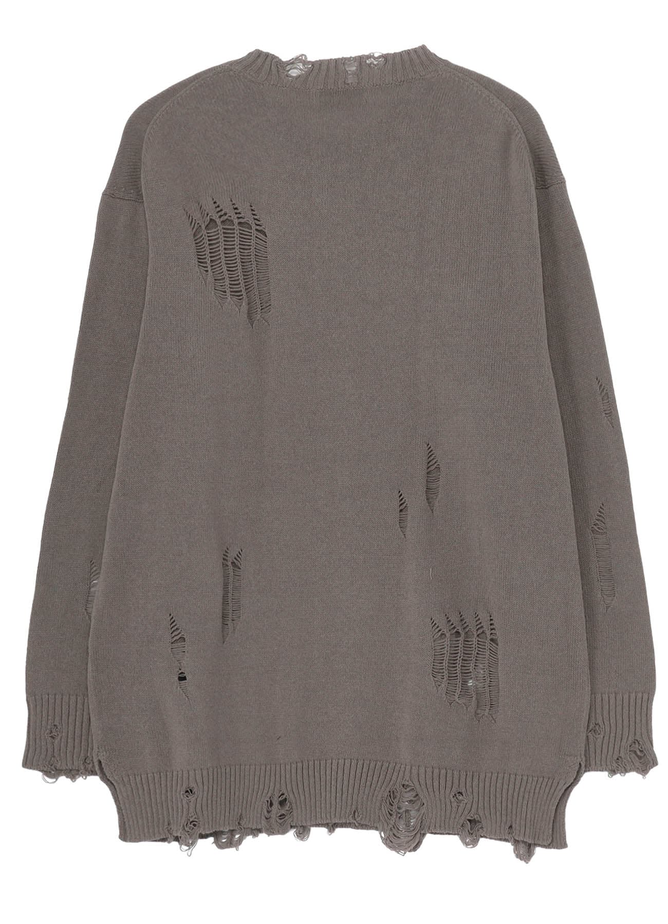 7G 1PLY PLAIN STITCH DROP NEEDLE ROUND NECK DAMAGED PO