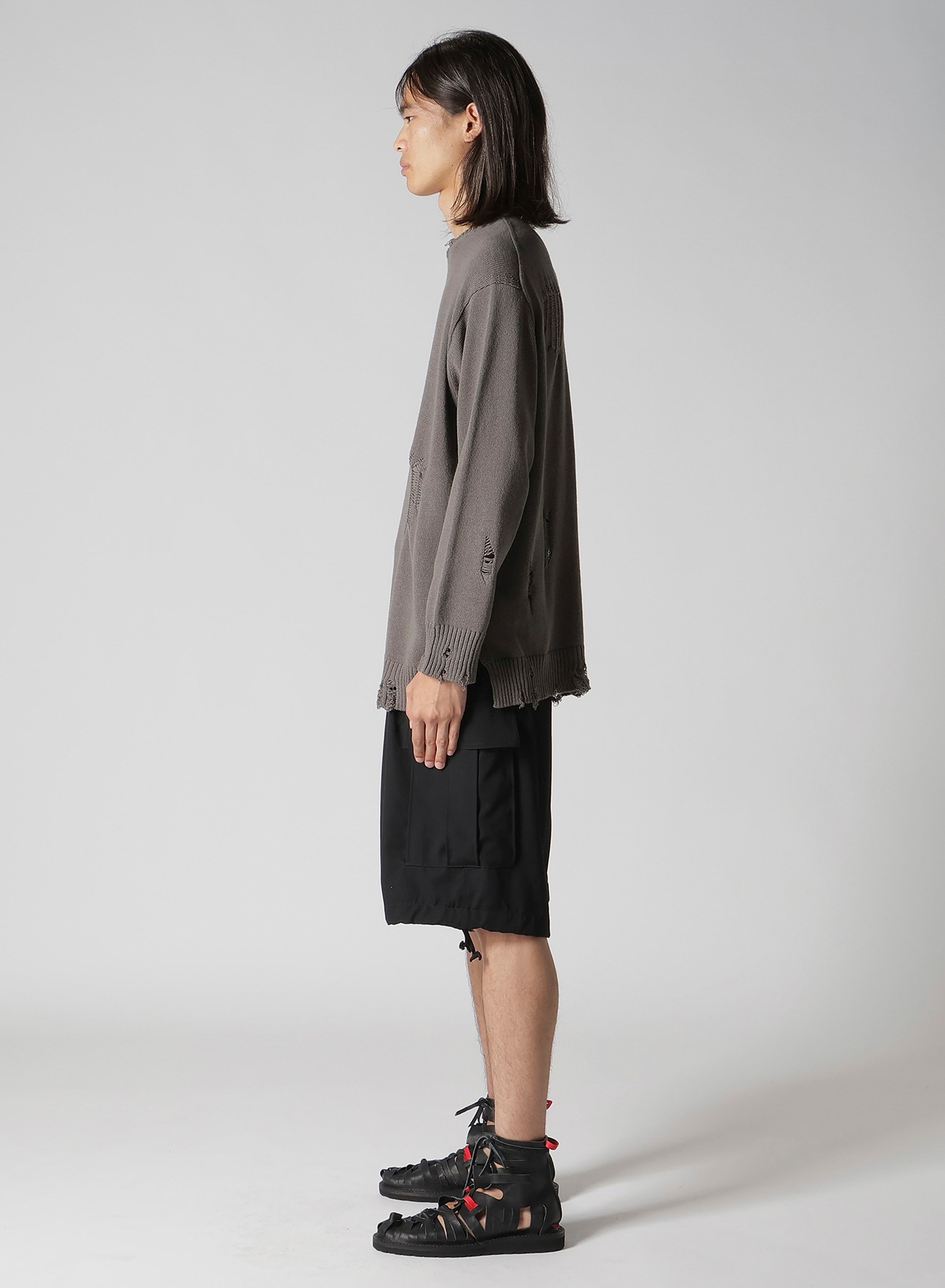 7G 1PLY PLAIN STITCH DROP NEEDLE ROUND NECK DAMAGED PO