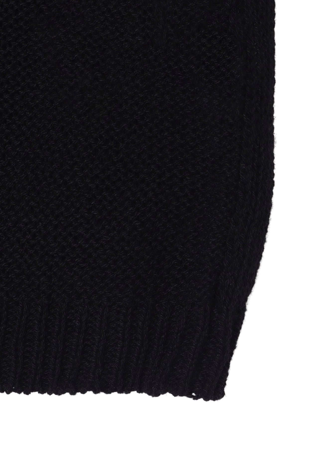 5G 2PLY DROP STITCH ROUND NECK LEATHER S PO