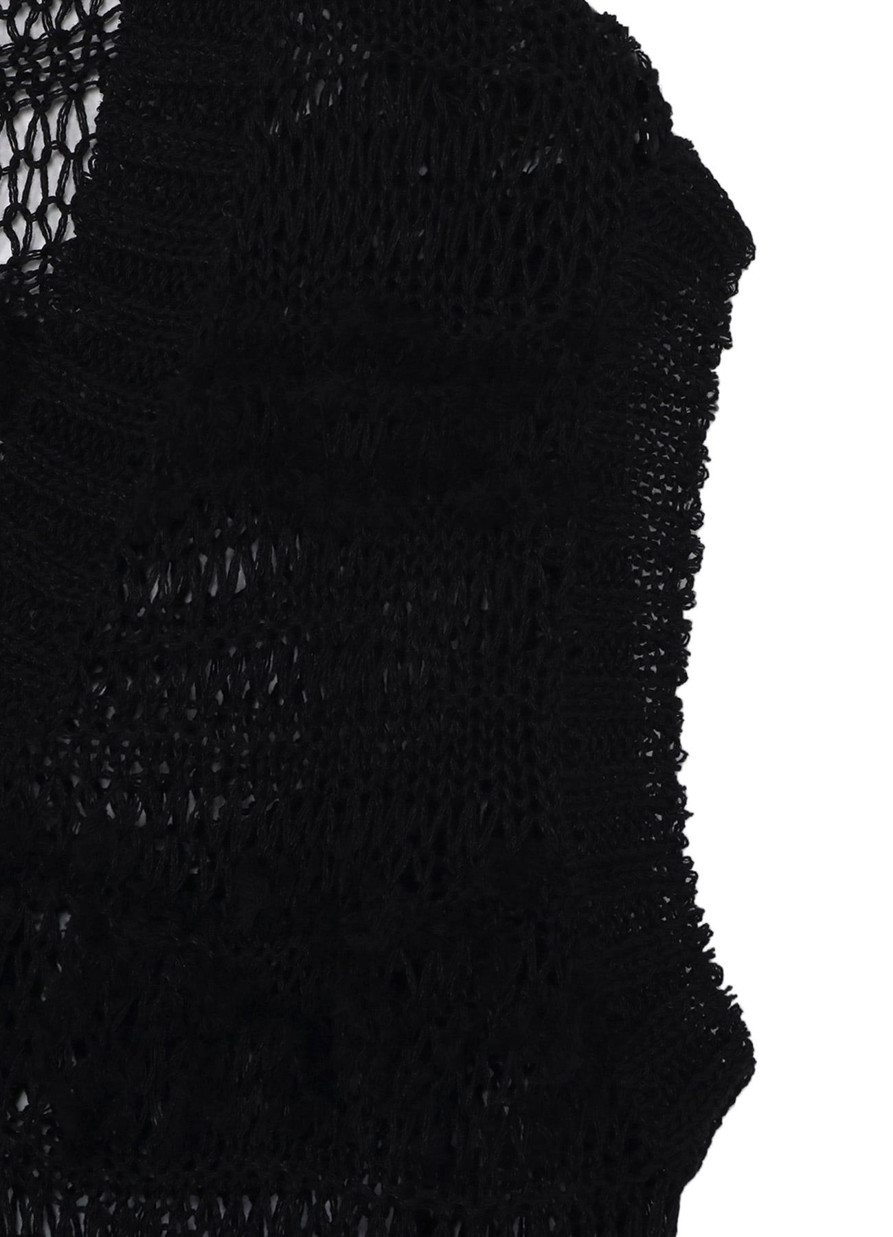 5G 2PLY DROP KNIT STRIPE V NECK PATTERN VEST