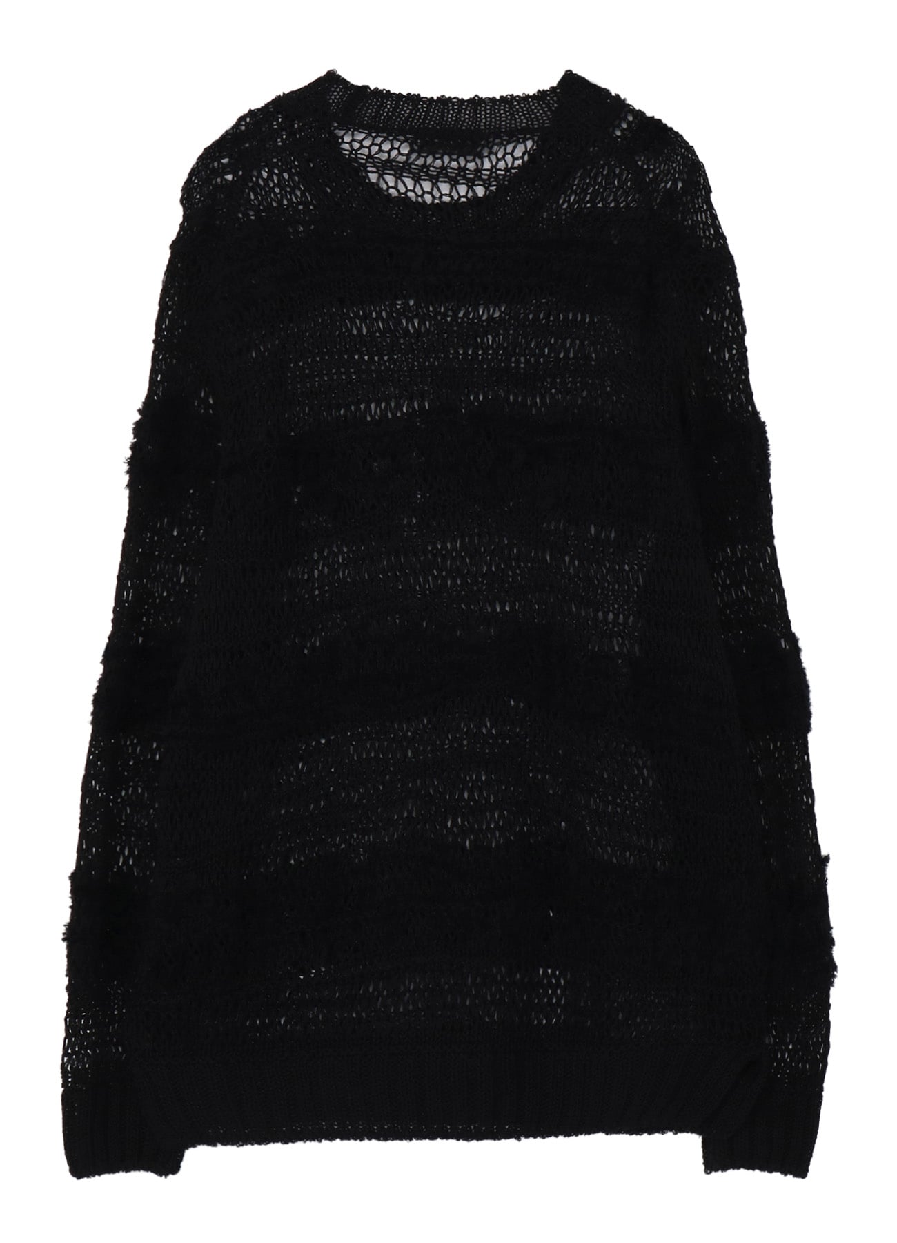 5G 2PLY DROP KNIT STRIPE ROUND NECK PATTERN PO