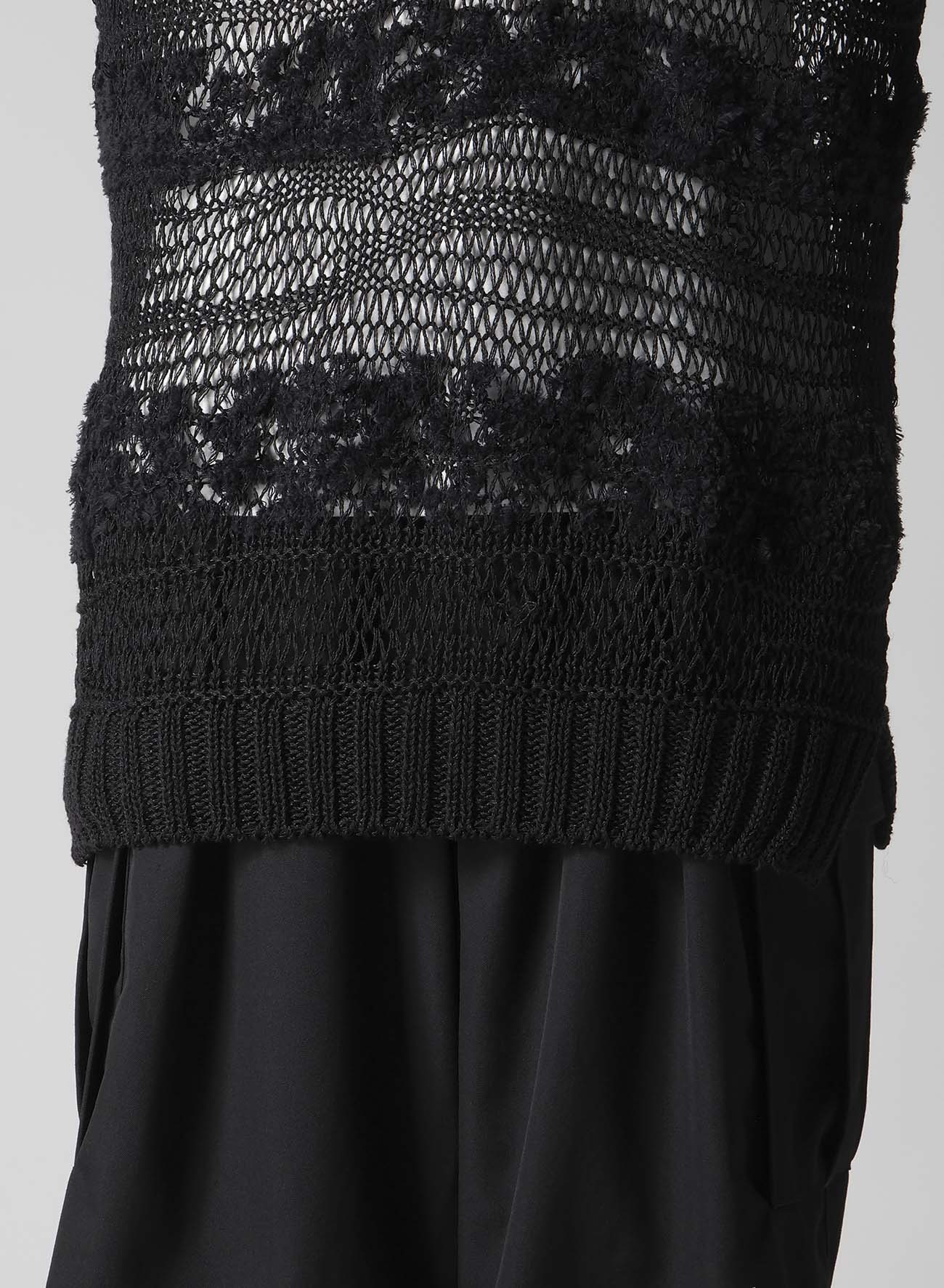 5G 2PLY DROP KNIT STRIPE ROUND NECK PATTERN PO