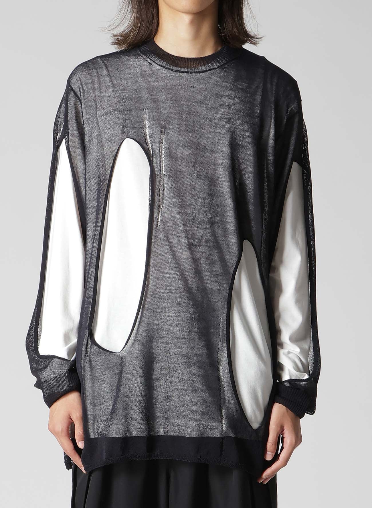 12G 1PLY PS+OPENWORK+HOLE ROUND NECK DAMAGED PO