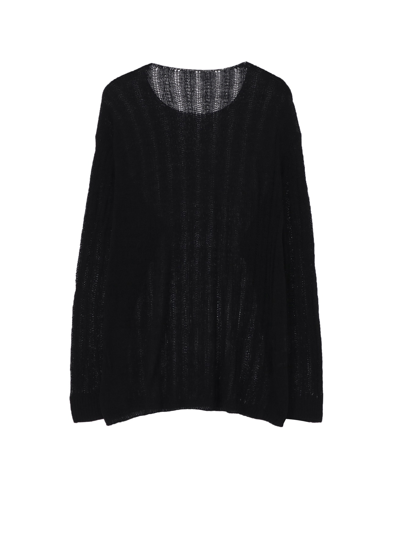 7G 1PLY PS+POST STITCH ROUND NECK PULL OVER