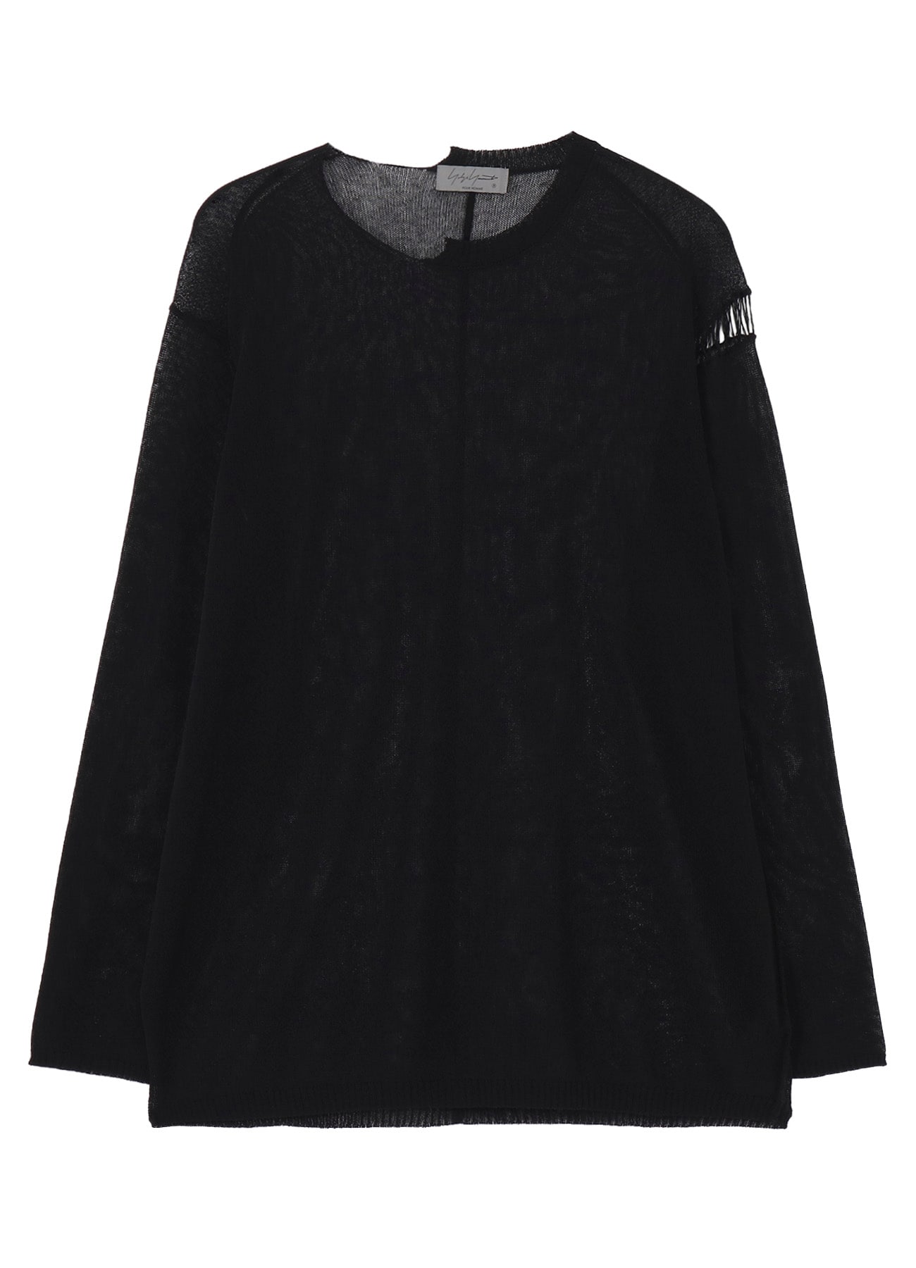 10G 1PLY PLAIN STITCH ROUND NECK STITCH DETAIL PO