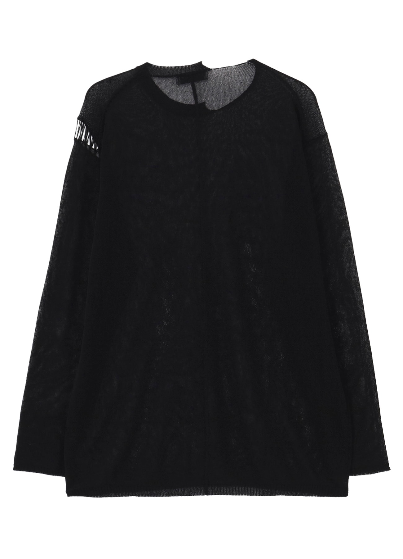 10G 1PLY PLAIN STITCH ROUND NECK STITCH DETAIL PO