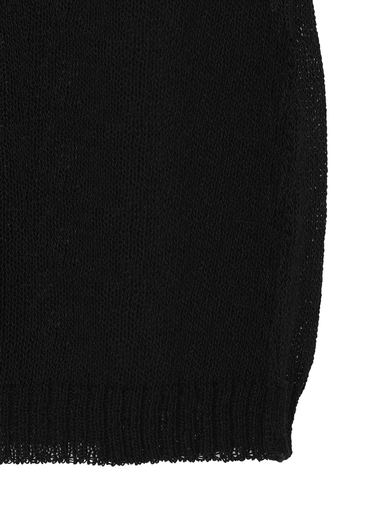 10G 1PLY PLAIN STITCH ROUND NECK STITCH DETAIL PO