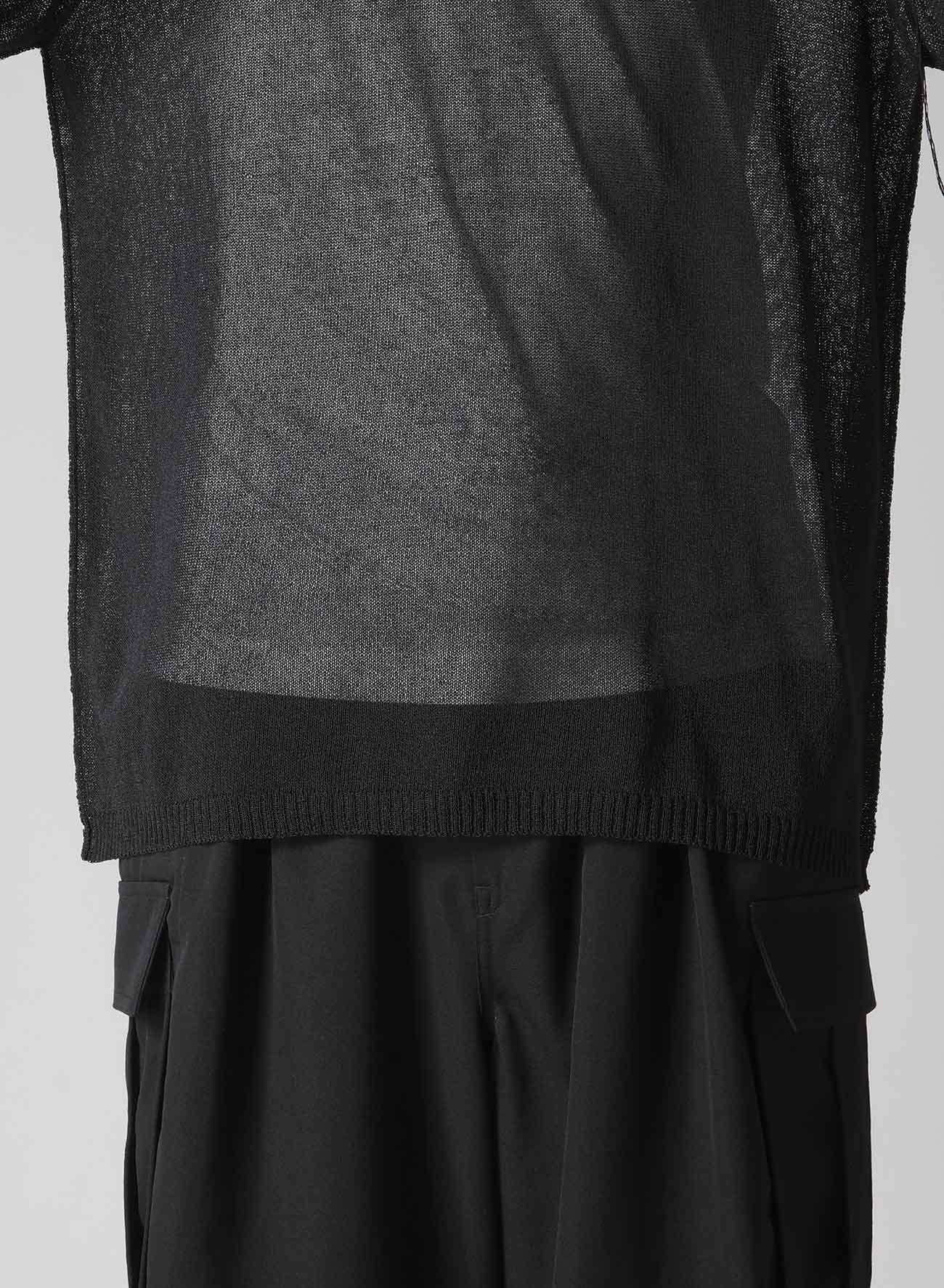 10G 1PLY PLAIN STITCH ROUND NECK STITCH DETAIL PO