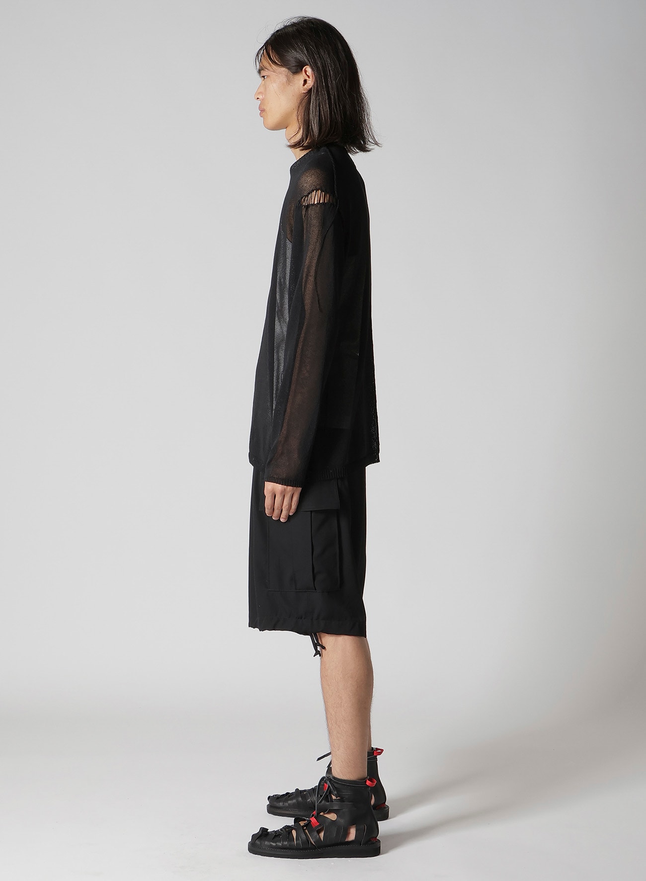 10G 1PLY PLAIN STITCH ROUND NECK STITCH DETAIL PO