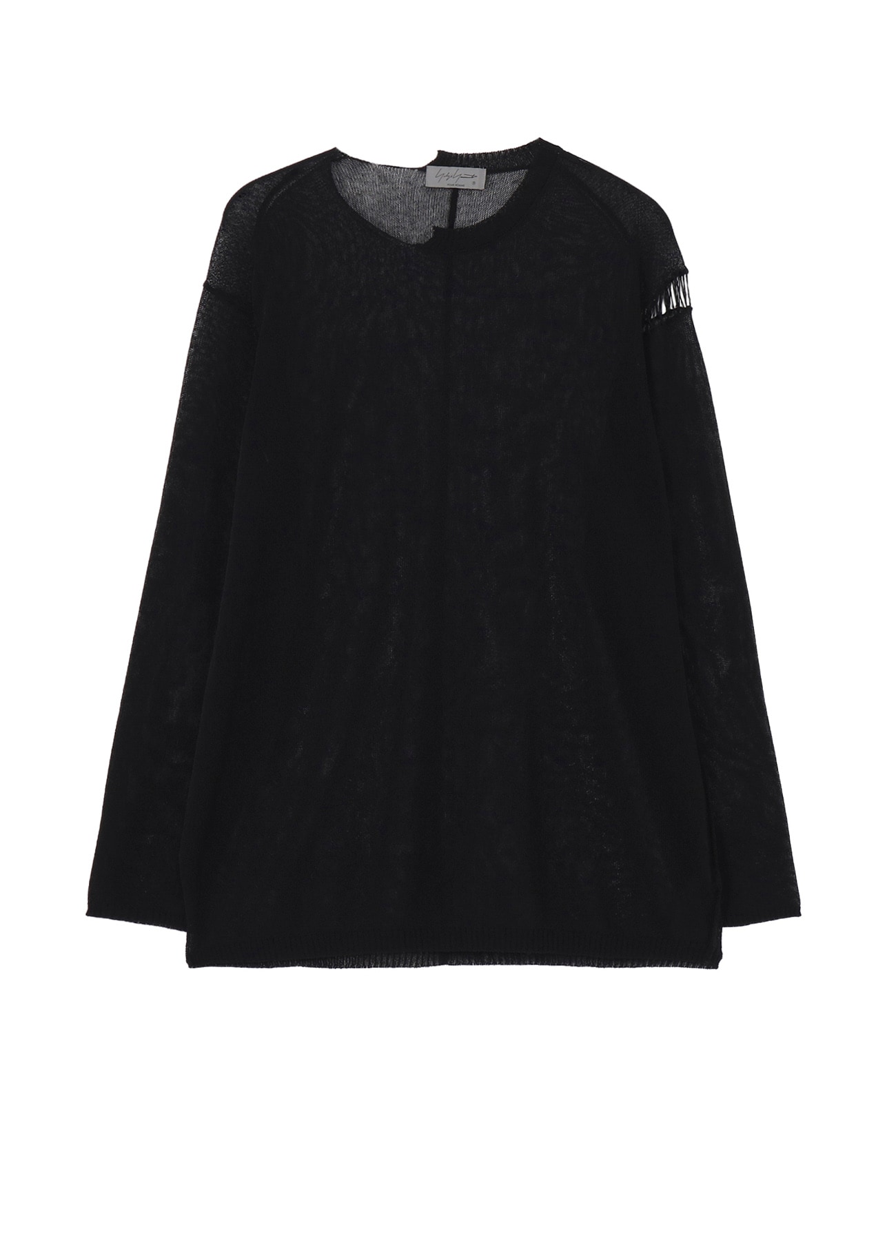 10G 1PLY PLAIN STITCH ROUND NECK STITCH DETAIL PO