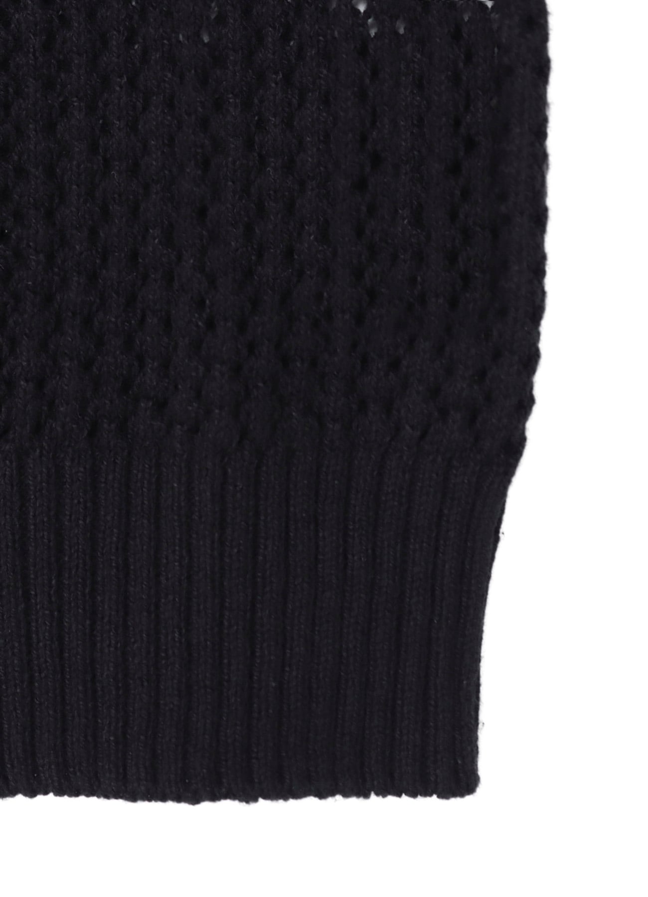 7G 1PLY OPENWORK ZIP BLOUSON