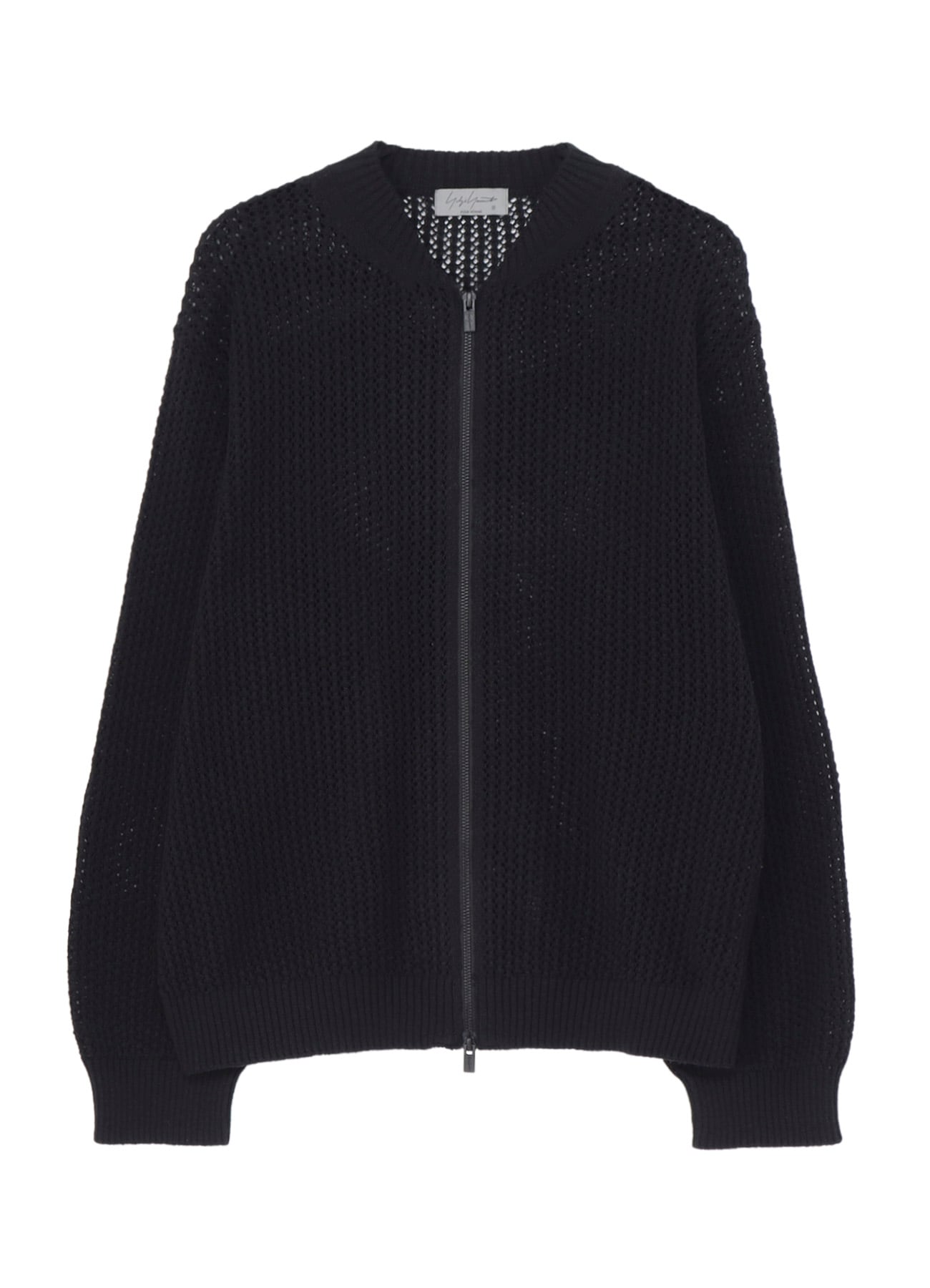 7G 1PLY OPENWORK ZIP BLOUSON