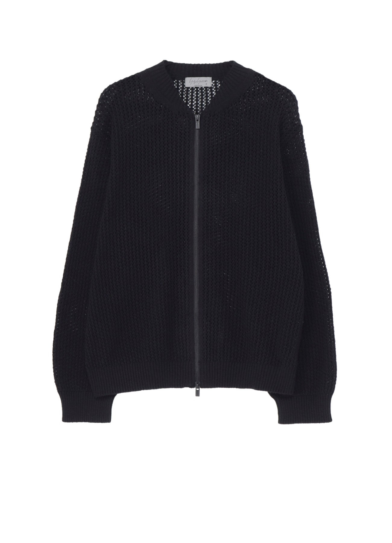 7G 1PLY OPENWORK ZIP BLOUSON