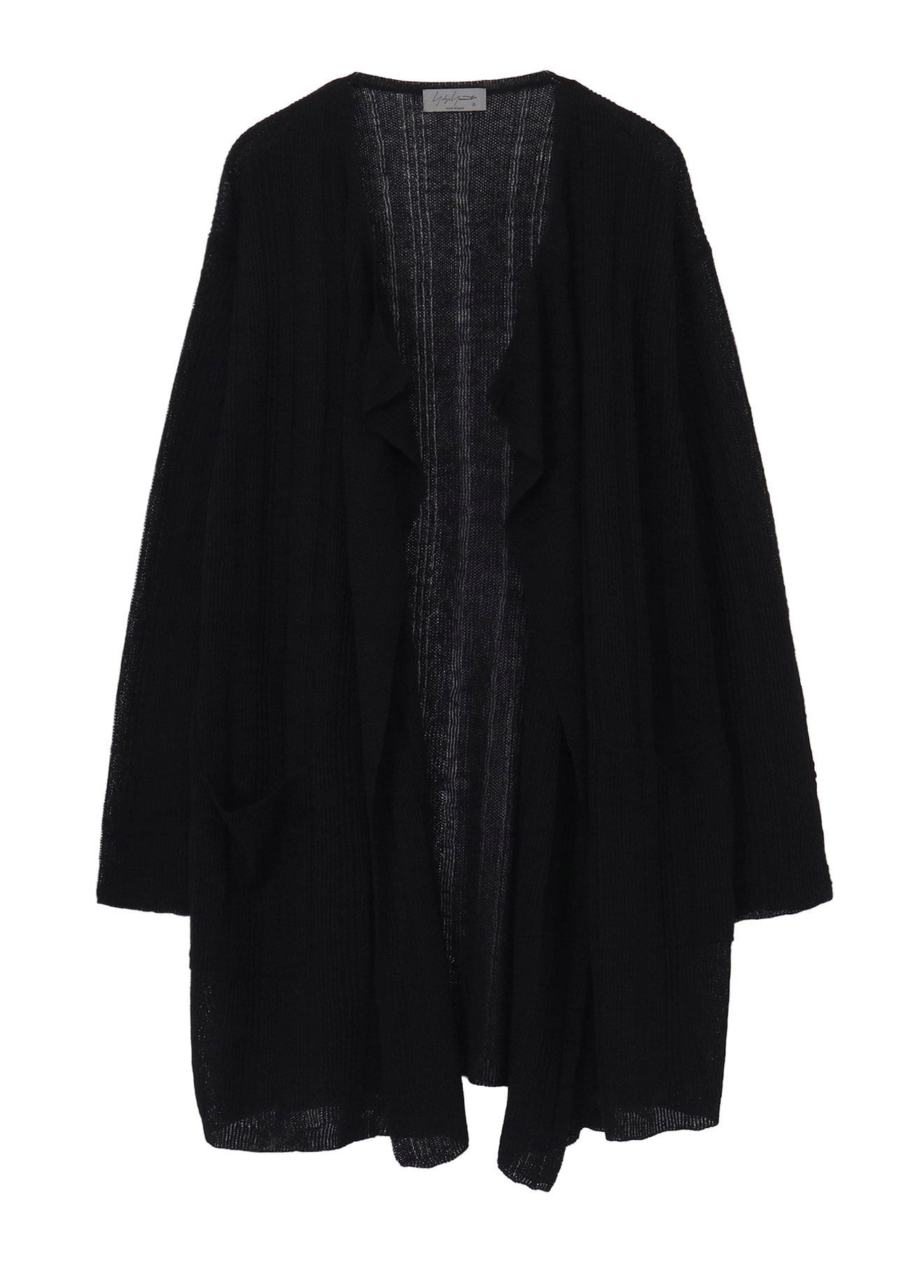 10G 1PLY DROP NEEDLE HALF CD CARDIGAN