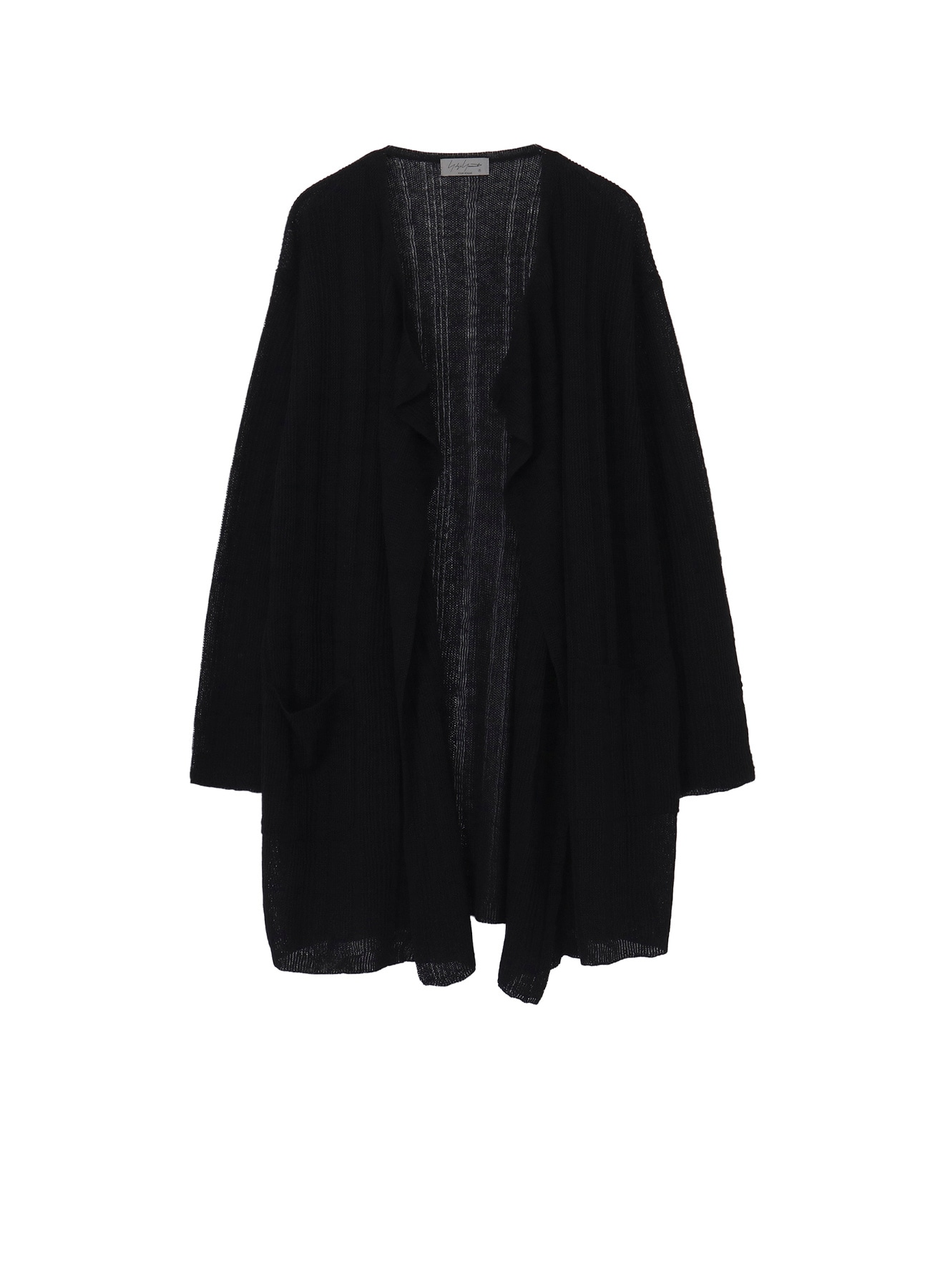 10G 1PLY DROP NEEDLE HALF CD CARDIGAN