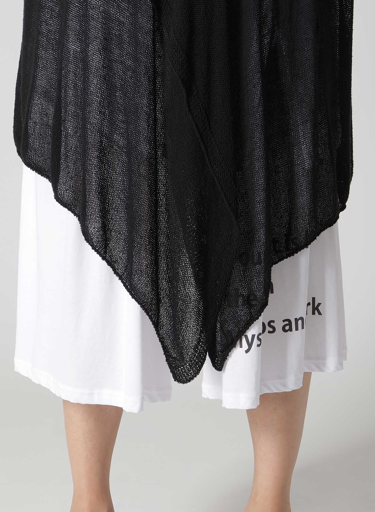 PS+POST STITCH DRAPE DETAIL CARDIGAN