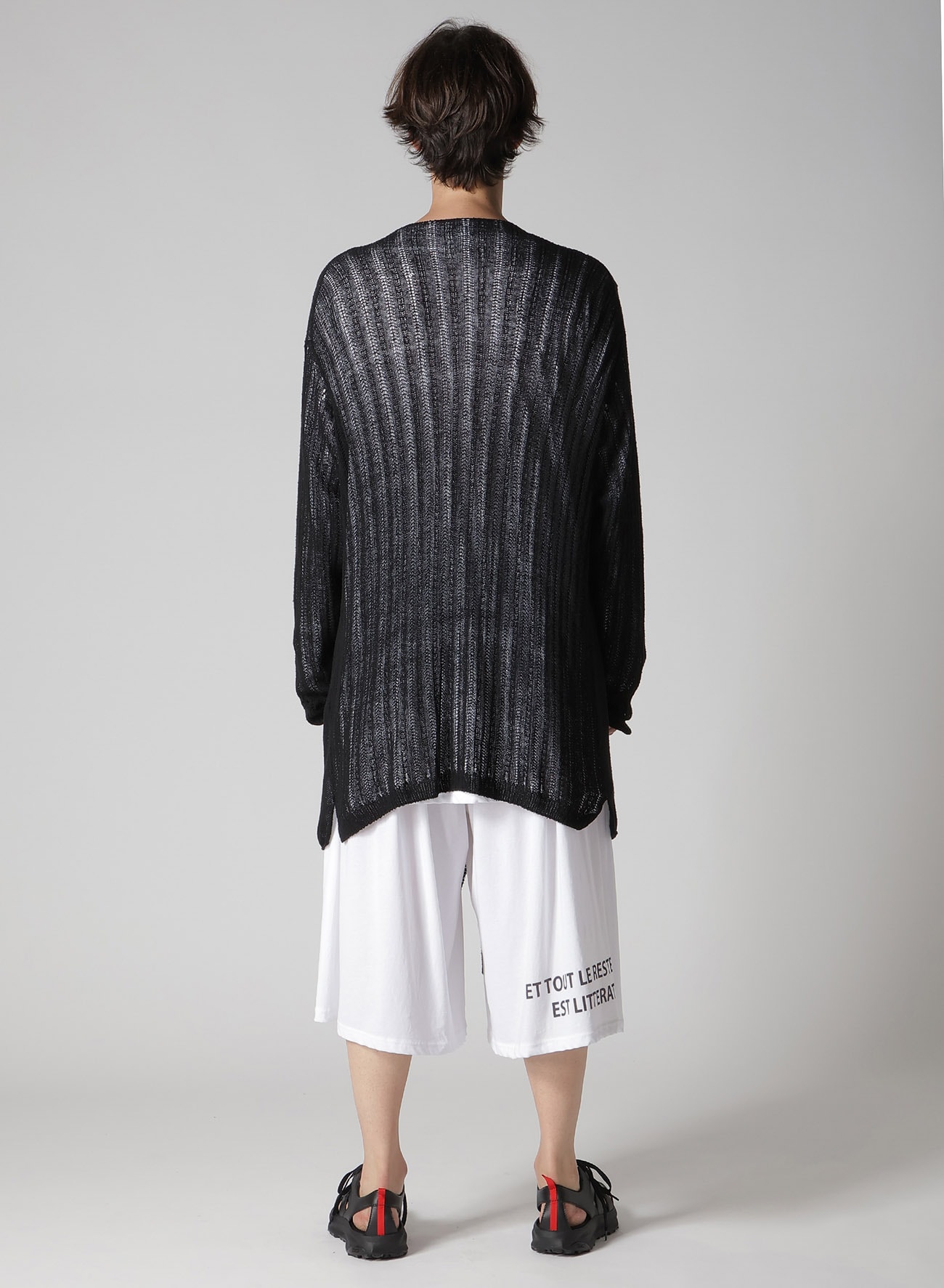 PS+POST STITCH DRAPE DETAIL CARDIGAN