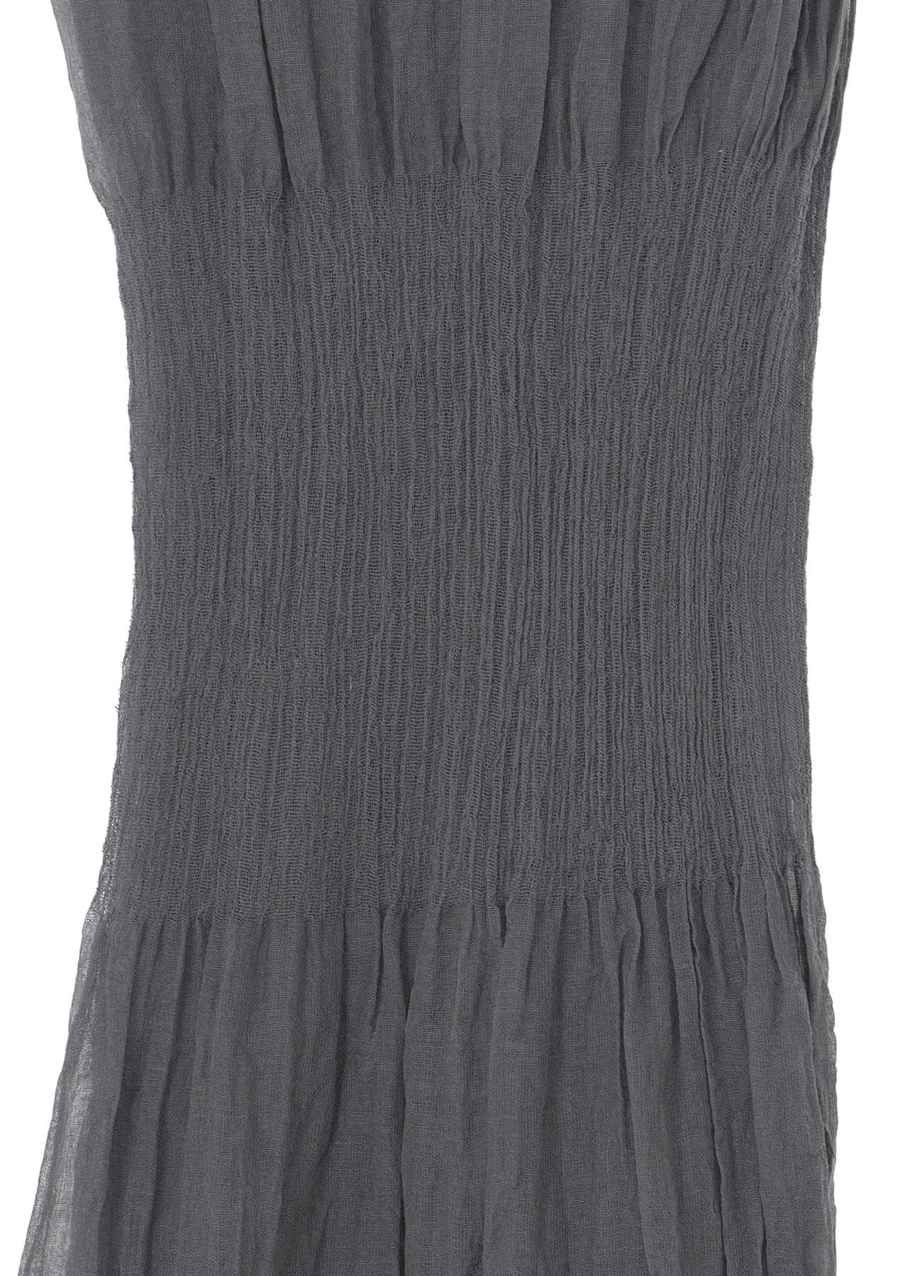 C/PLAIN WEAVE GATHER DETAIL STOLE