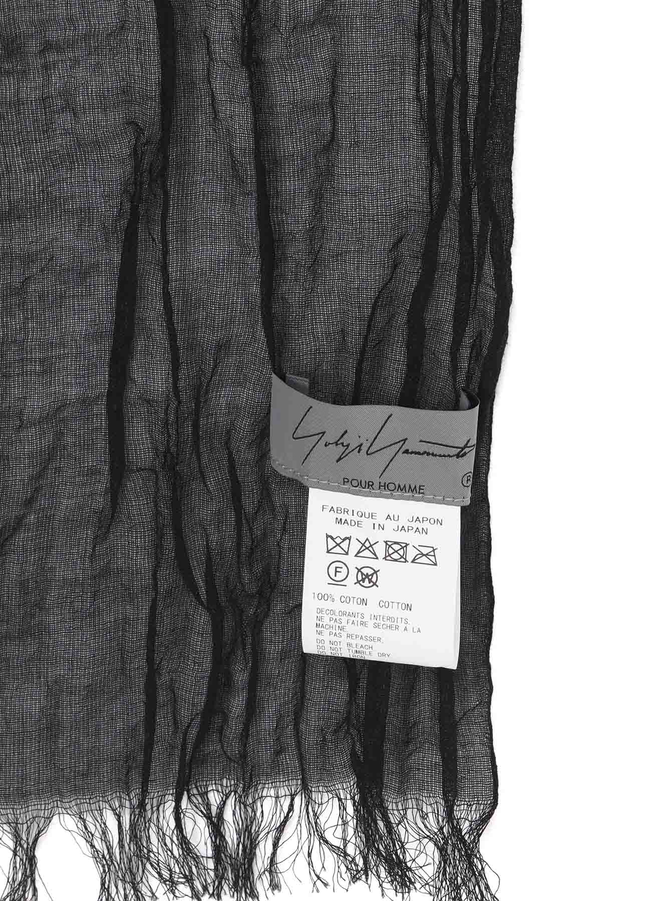 C/PLAIN WEAVE GATHER DETAIL STOLE