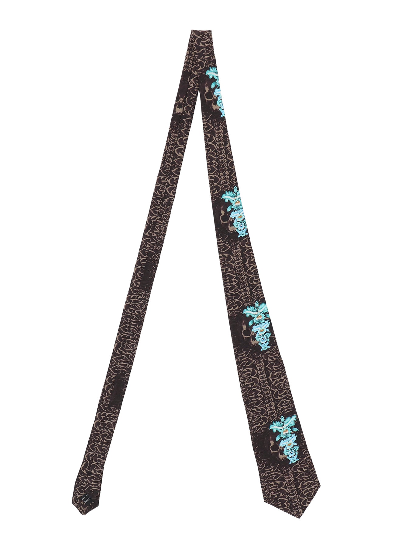 BROTHER SILK TIE SKULL02