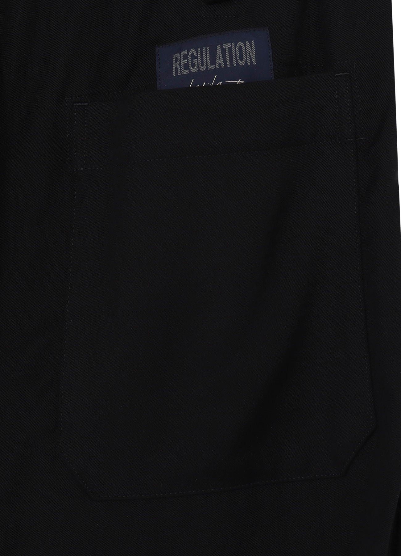 RE CELLULOSE GABARDINE RIBBED FLAP POCKET PANTS