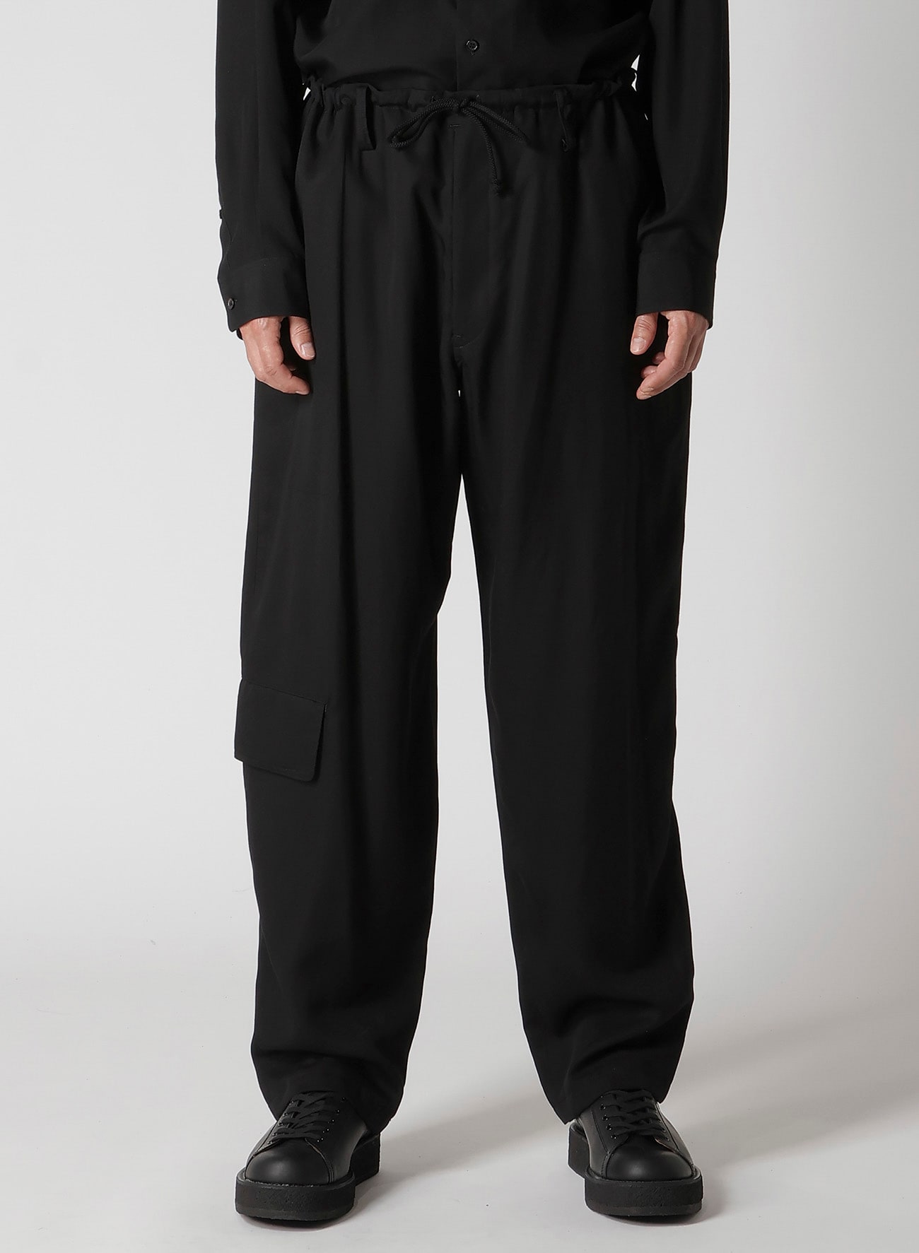 RE CELLULOSE GABARDINE SIDE POCKET PANTS