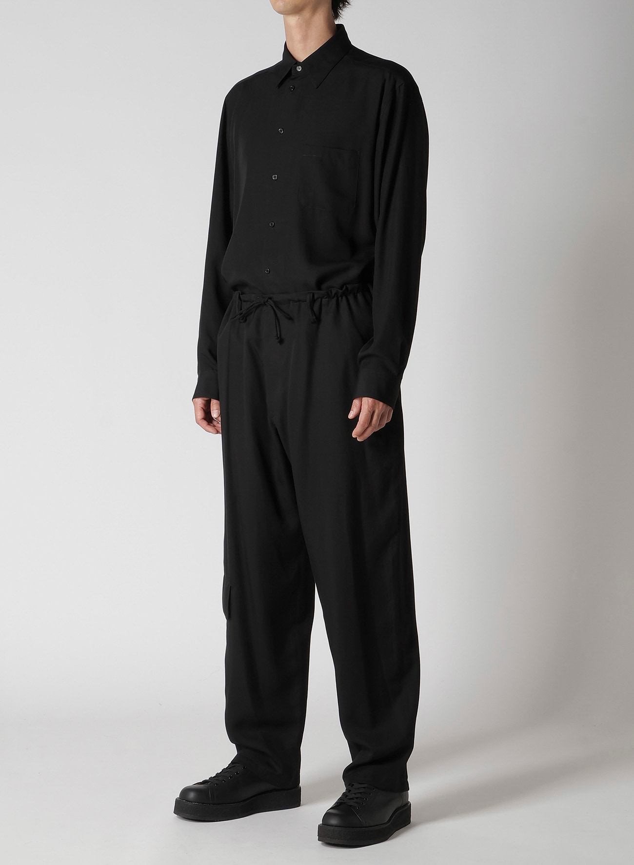RE CELLULOSE GABARDINE SIDE POCKET PANTS