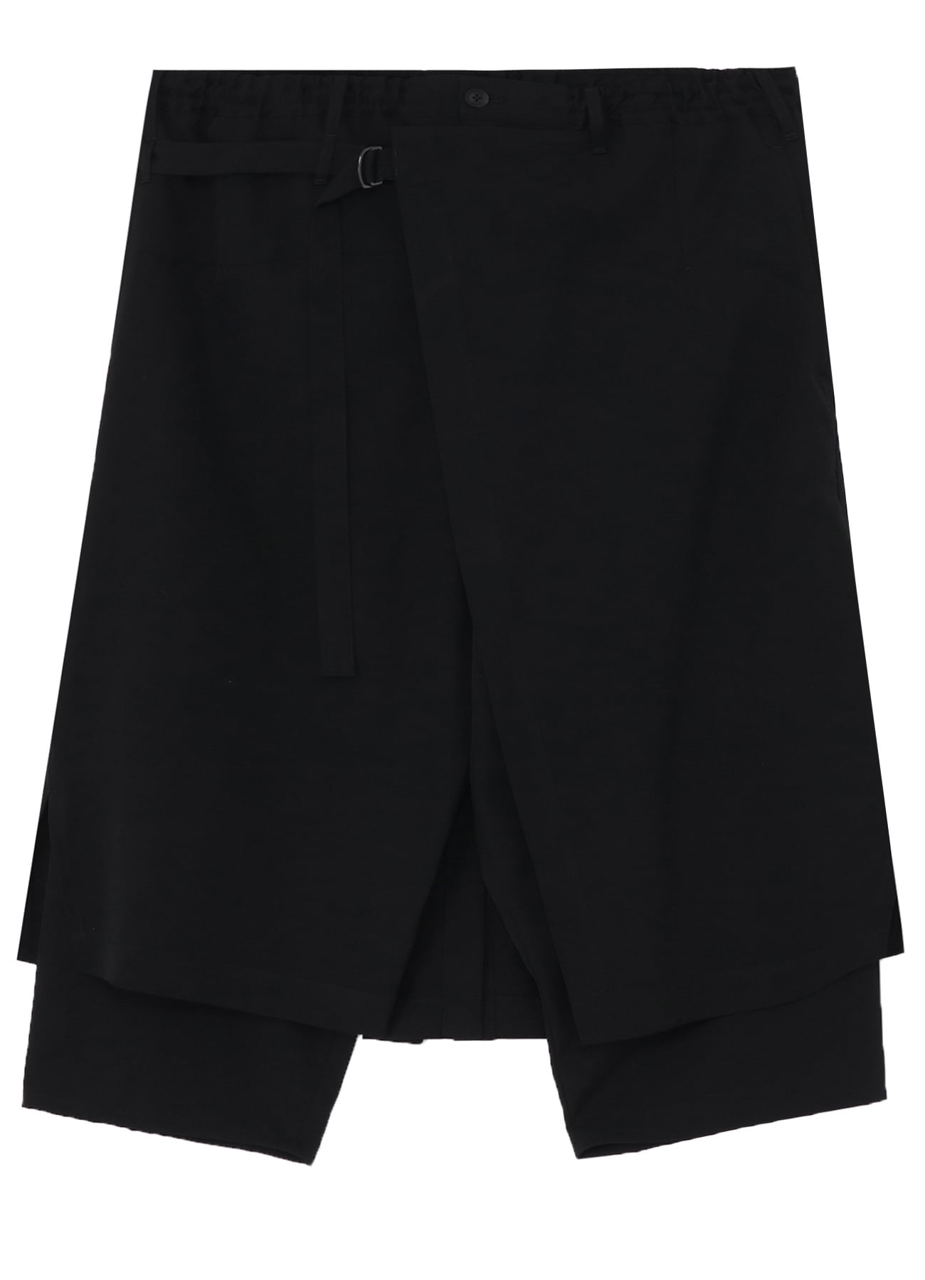 WOOL GABARDINE STANDARD WRAP PANTS