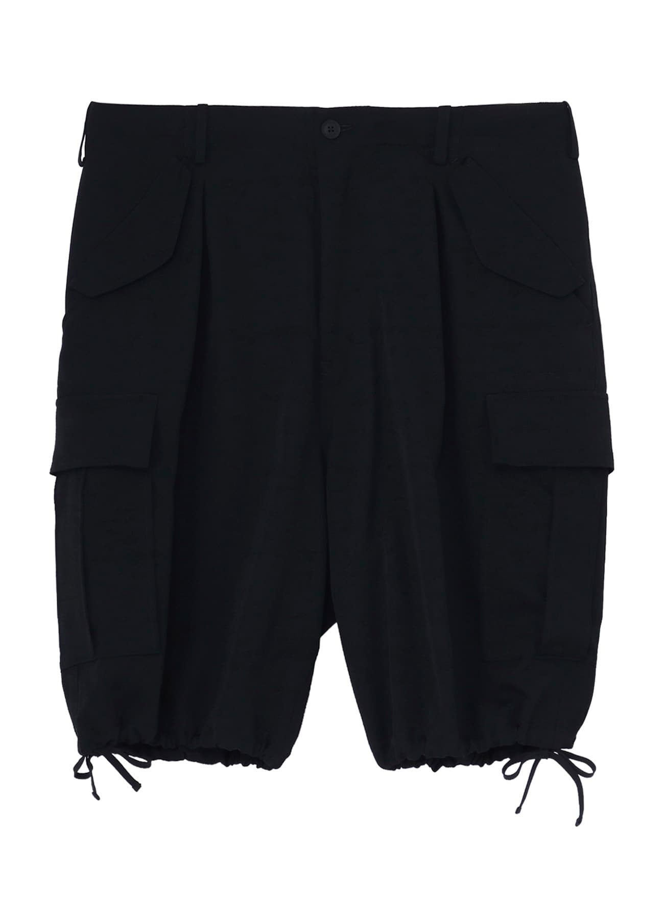 WOOL GABARDINE SIDE POCKET SHORT PANTS