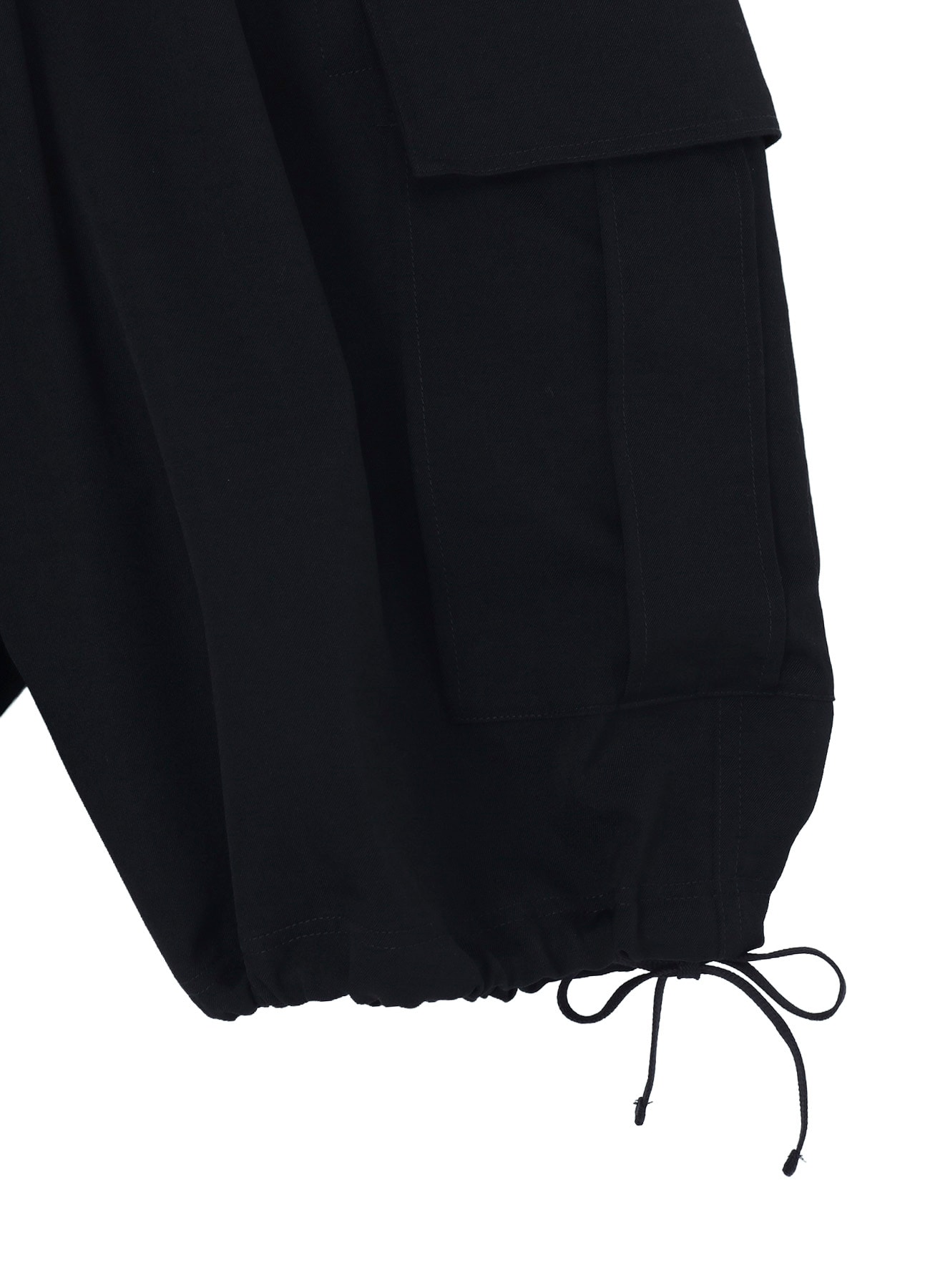 WOOL GABARDINE SIDE POCKET SHORT PANTS