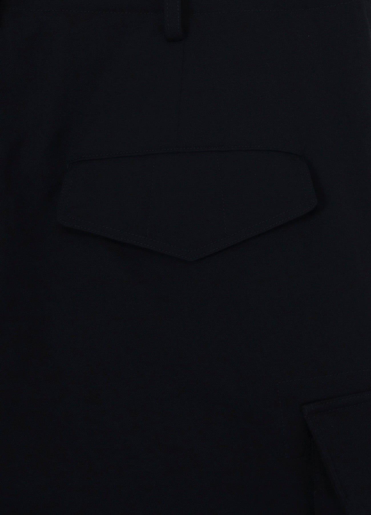 WOOL GABARDINE SIDE POCKET SHORT PANTS