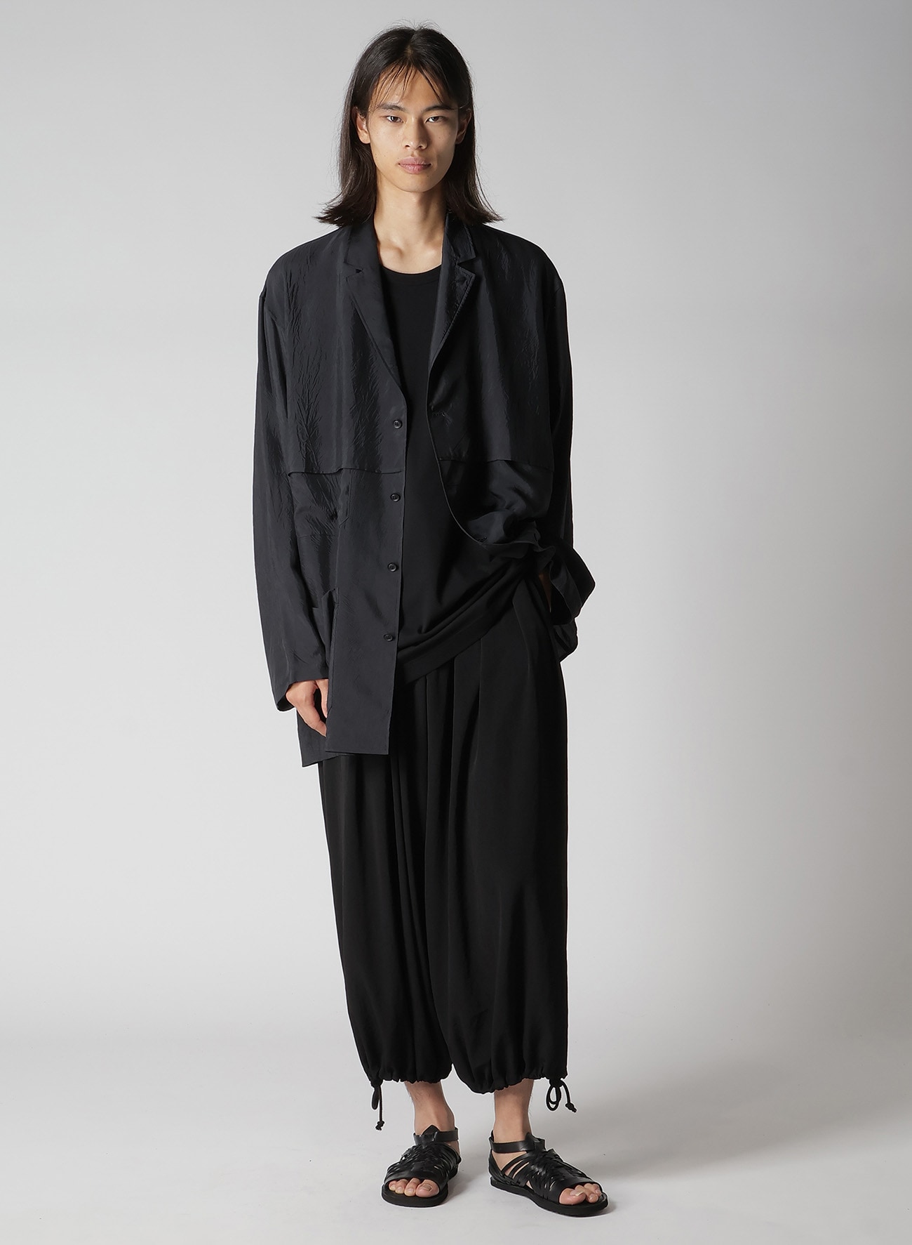 TA TUXEDO SLIM BALOON PANTS