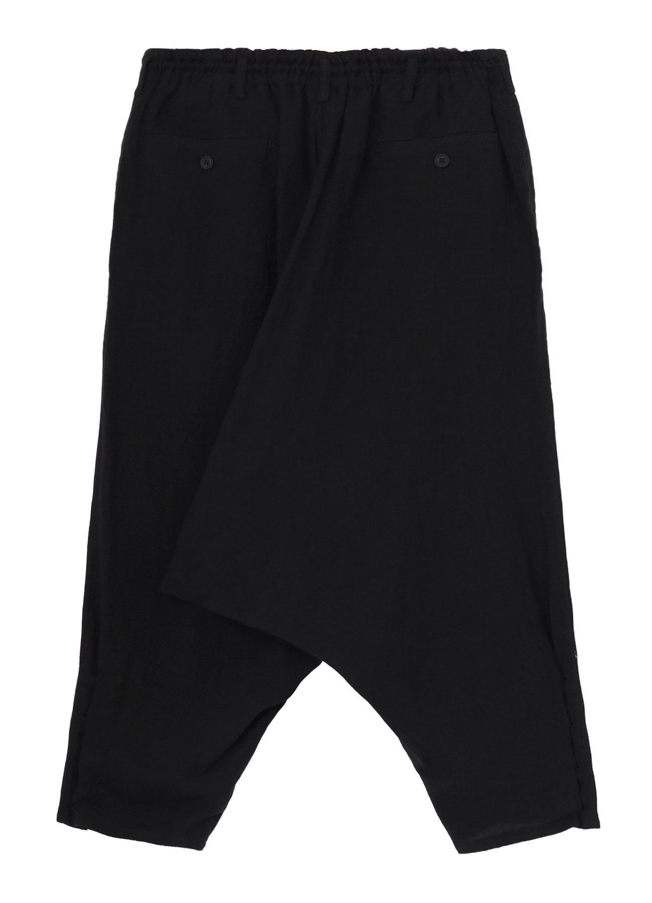 LINEN CLOTH HEM BUTTON SAROUEL PANTS