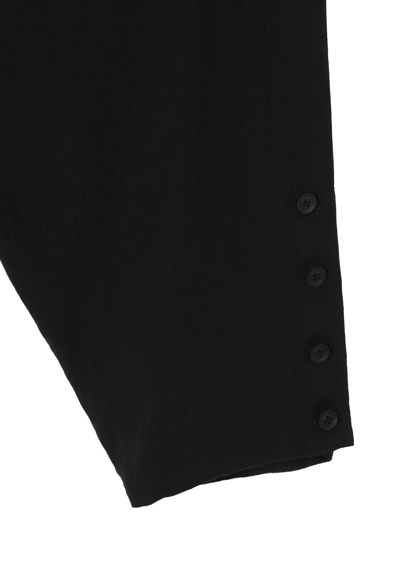 LINEN CLOTH HEM BUTTON SAROUEL PANTS