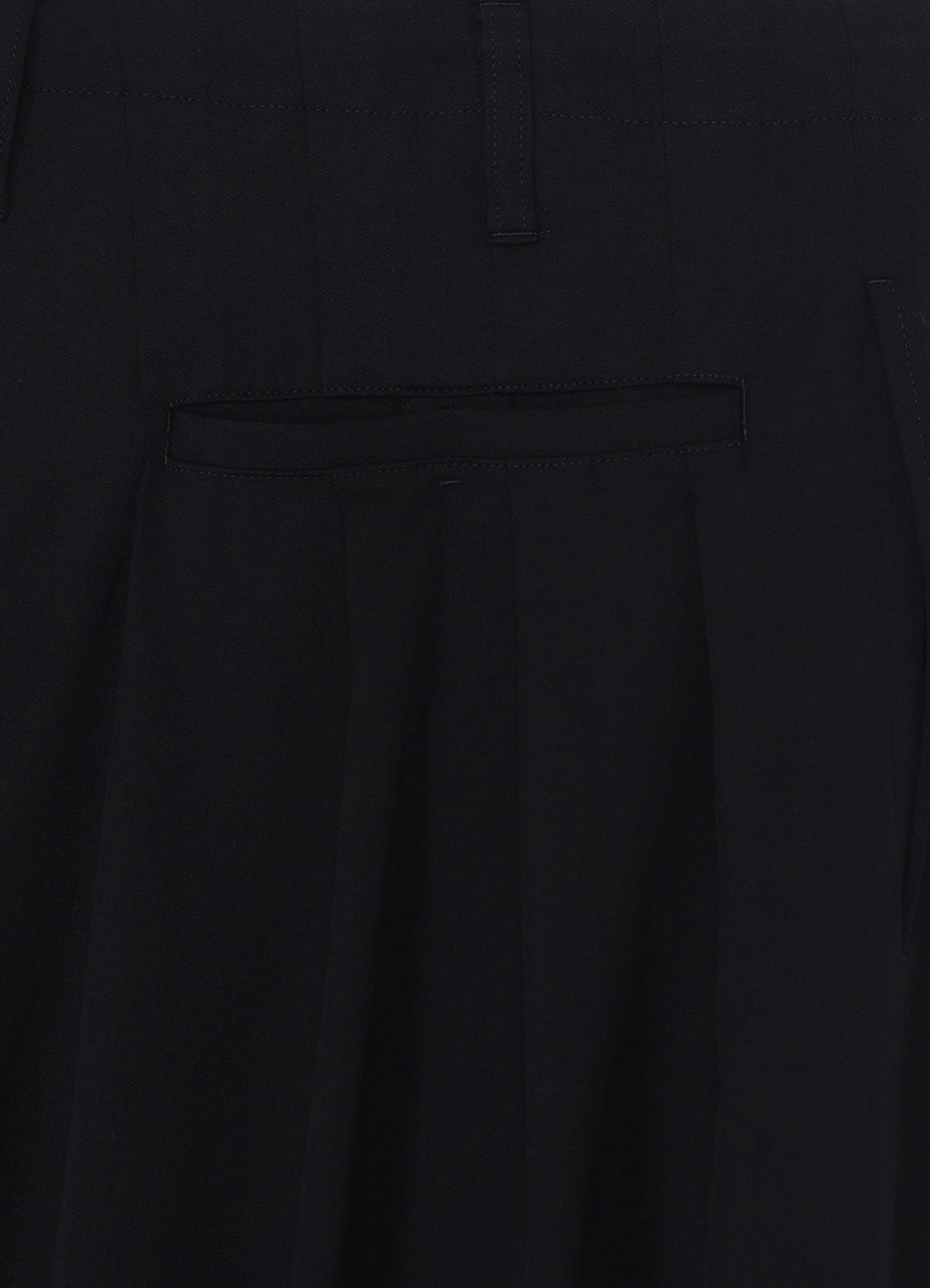 WOOL GABARDINE STANDARD BALOON PANTS